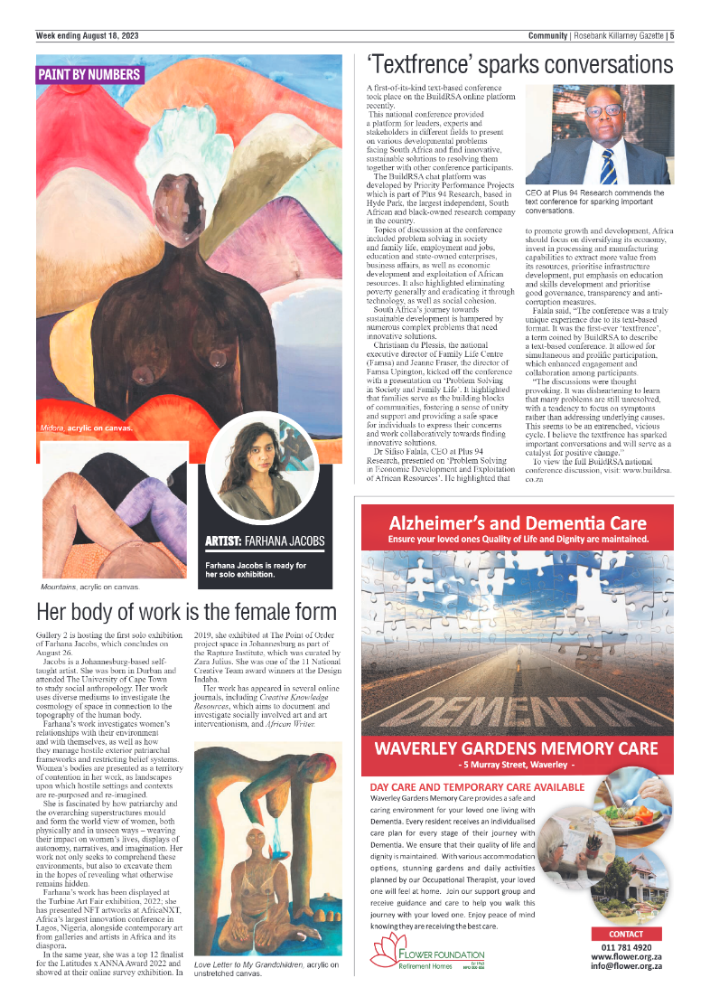 Rosebank Killarney Gazette 18 August 2023 page 5