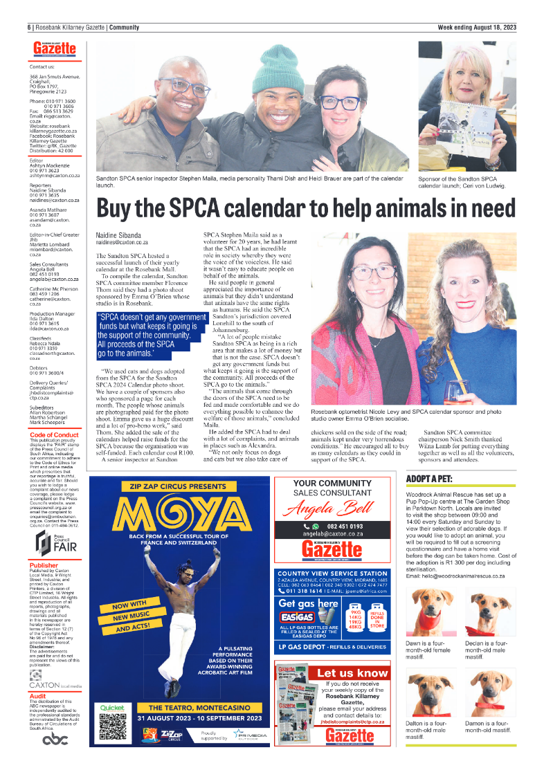Rosebank Killarney Gazette 18 August 2023 page 6