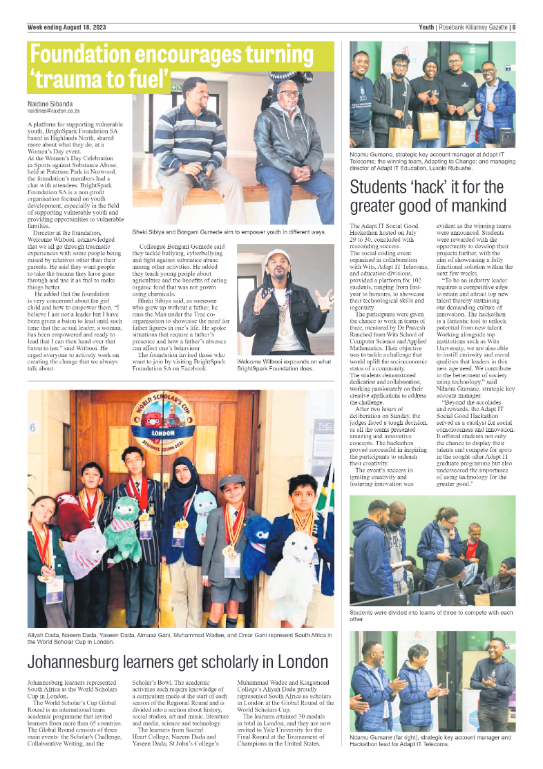 Rosebank Killarney Gazette 18 August 2023 page 9