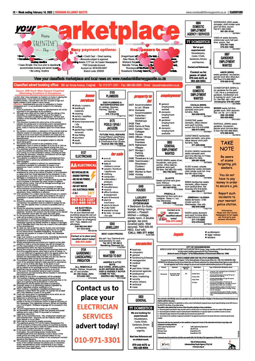 Rosebank Killarney Gazette 18 February  2022 page 10