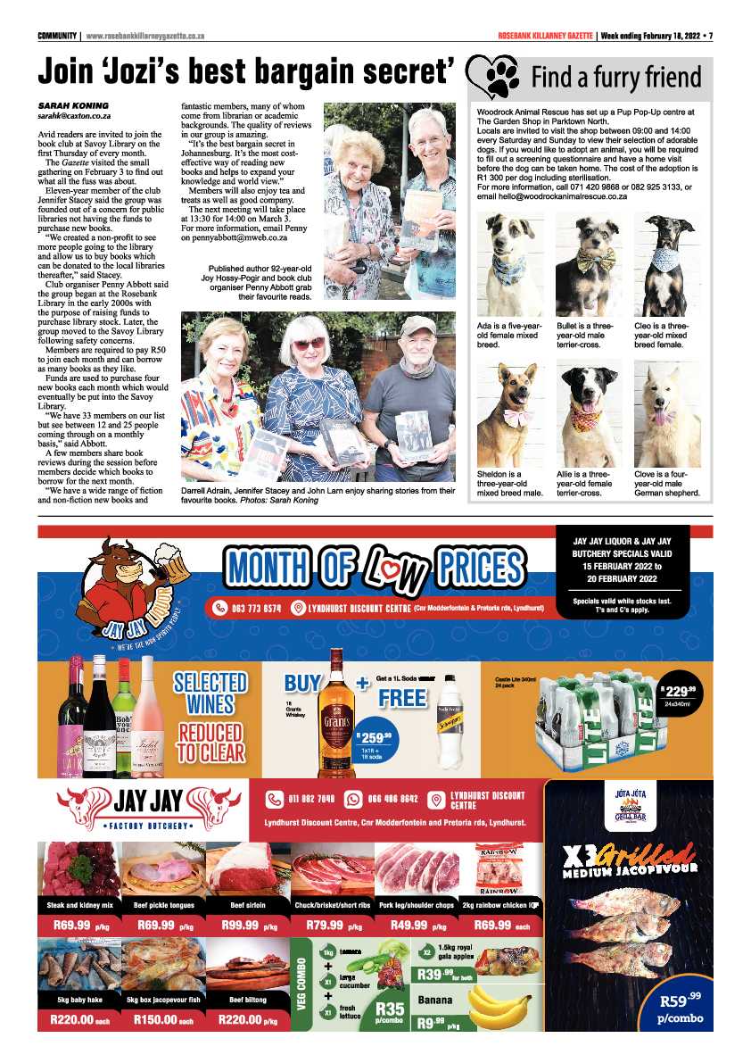 Rosebank Killarney Gazette 18 February  2022 page 7