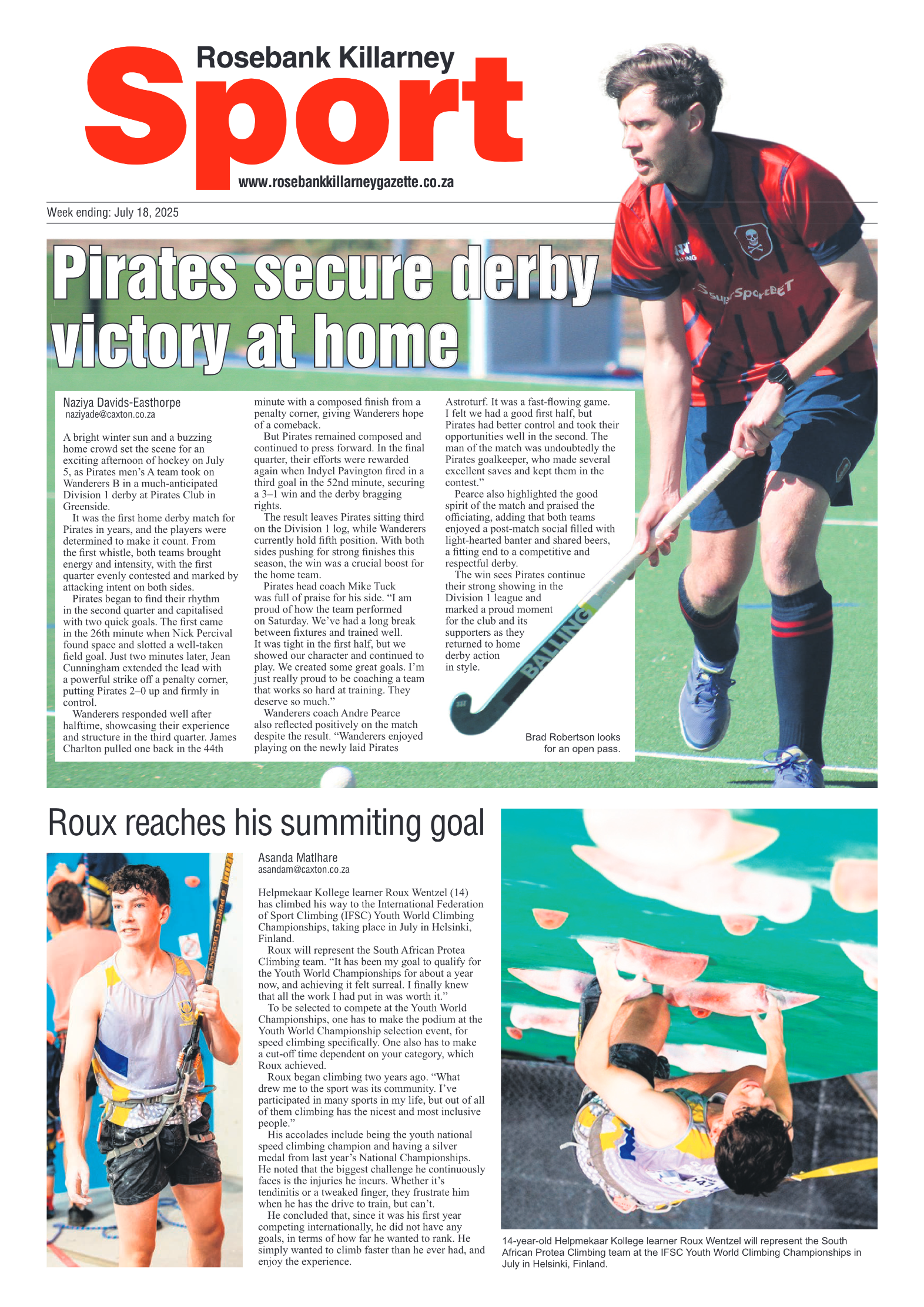 Rosebank Killarney Gazette 18 July 2025 page 8