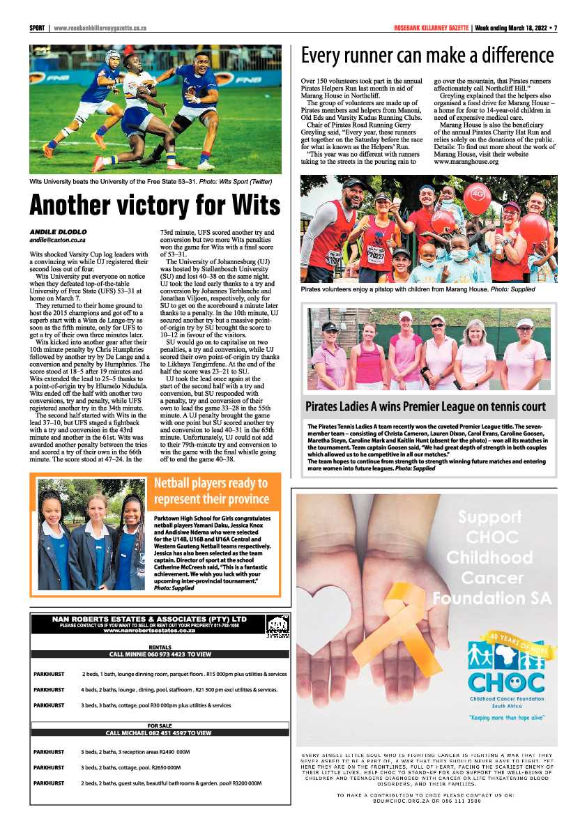 Rosebank Killarney Gazette 18 March 2022 page 7