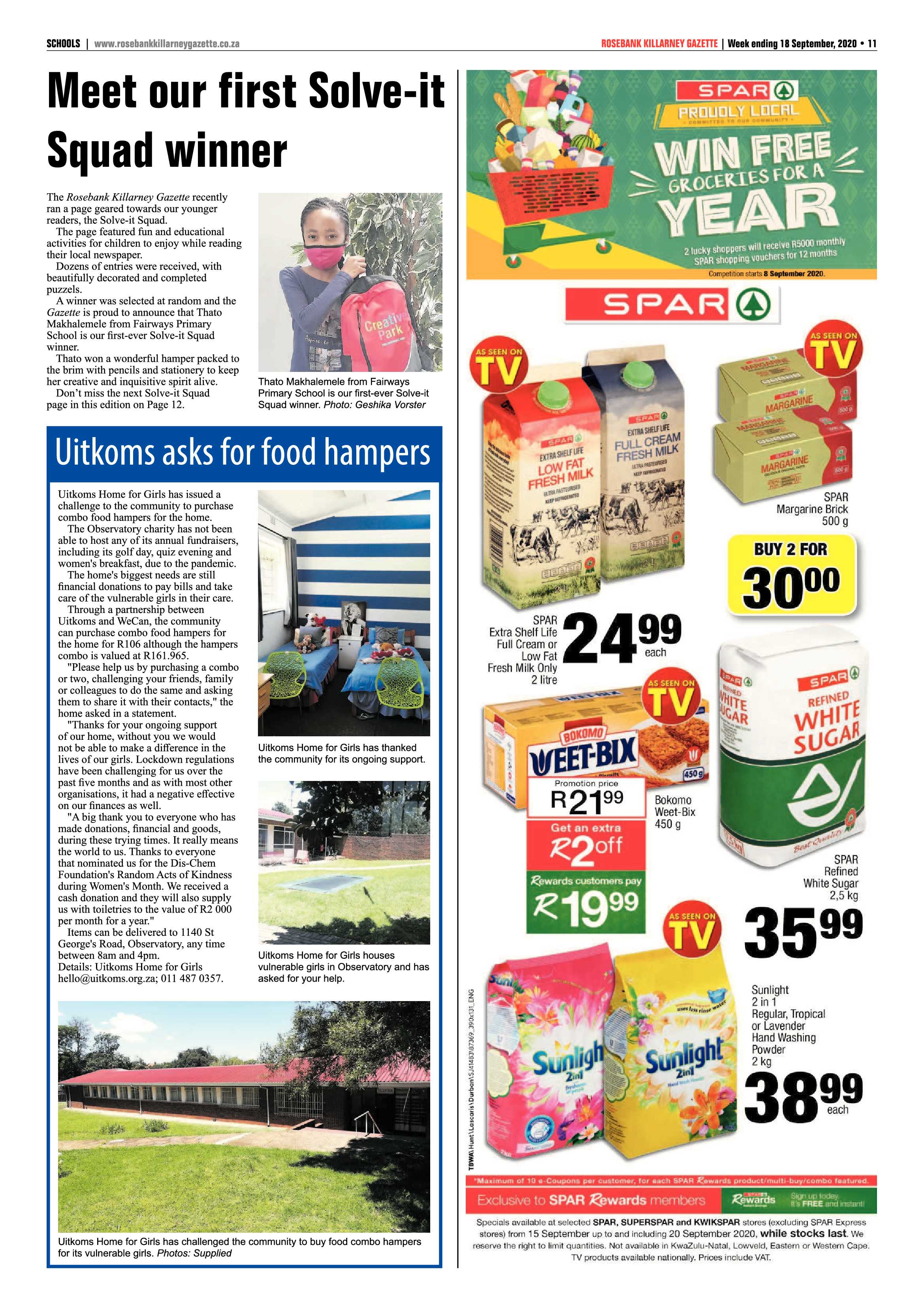 Rosebank Killarney Gazette 18 September 2020 page 11