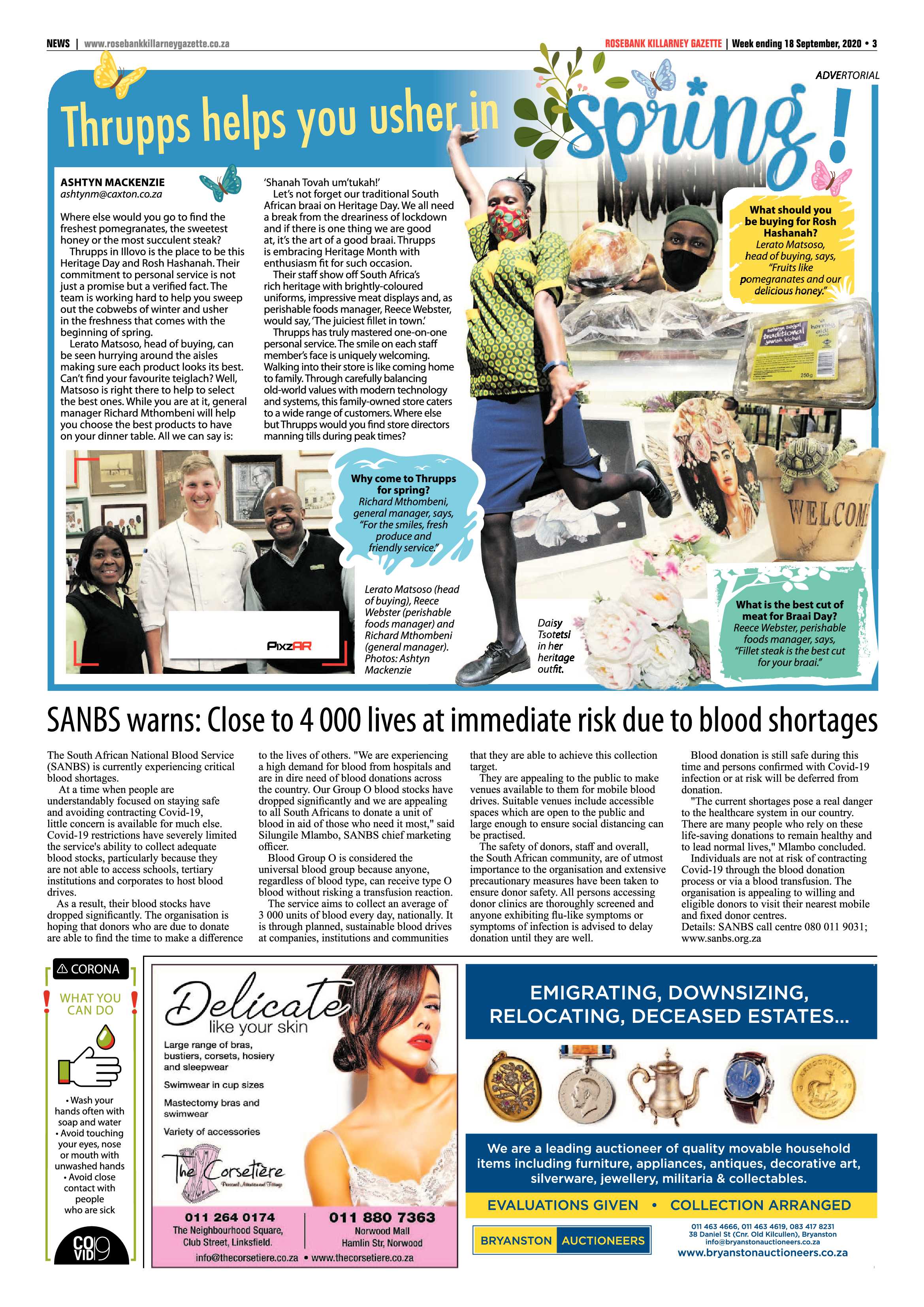 Rosebank Killarney Gazette 18 September 2020 page 3