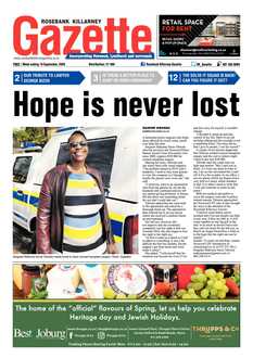 Rosebank Killarney Gazette 18 September 2020