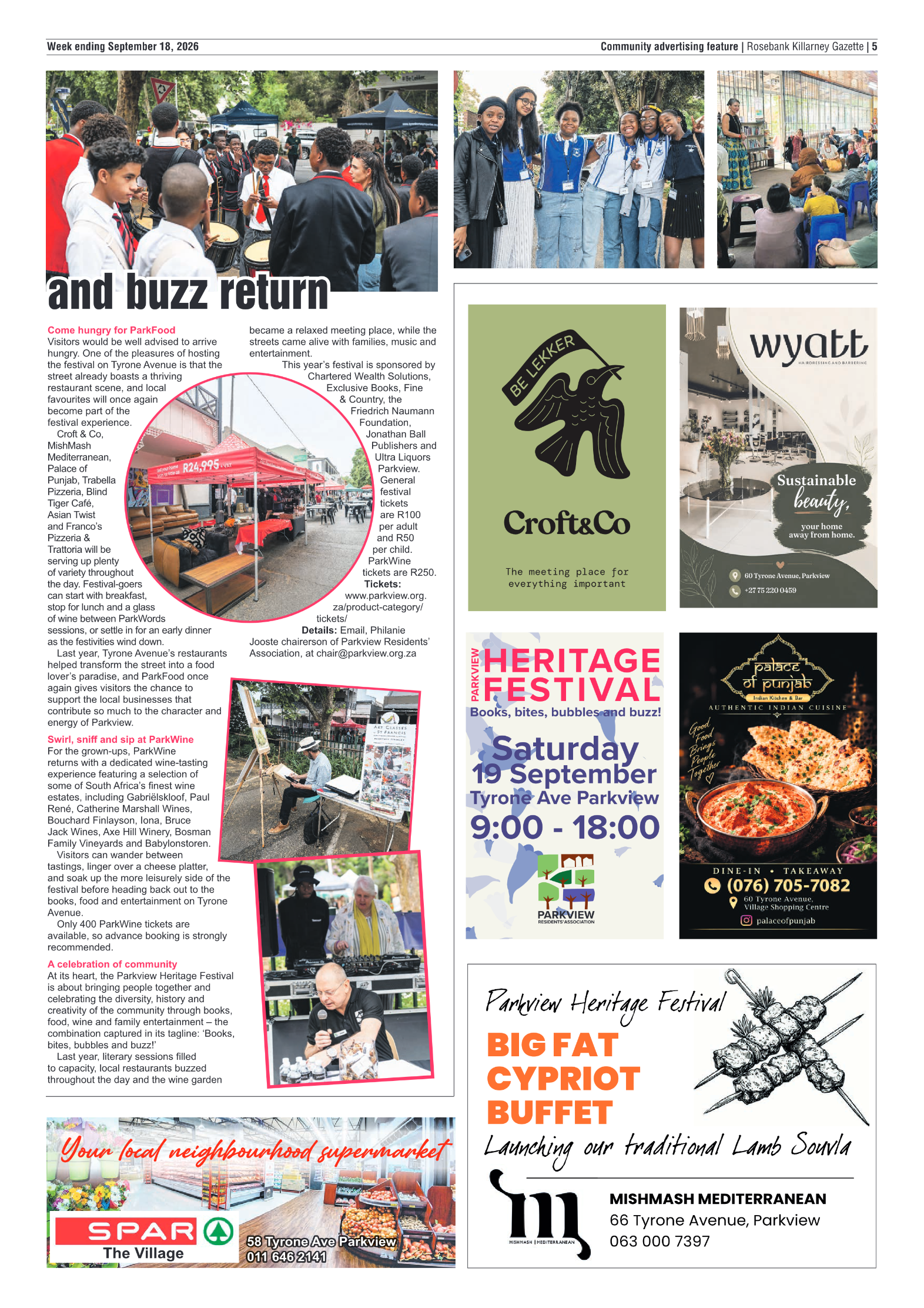 Rosebank Killarney Gazette 18 September 2026 page 5