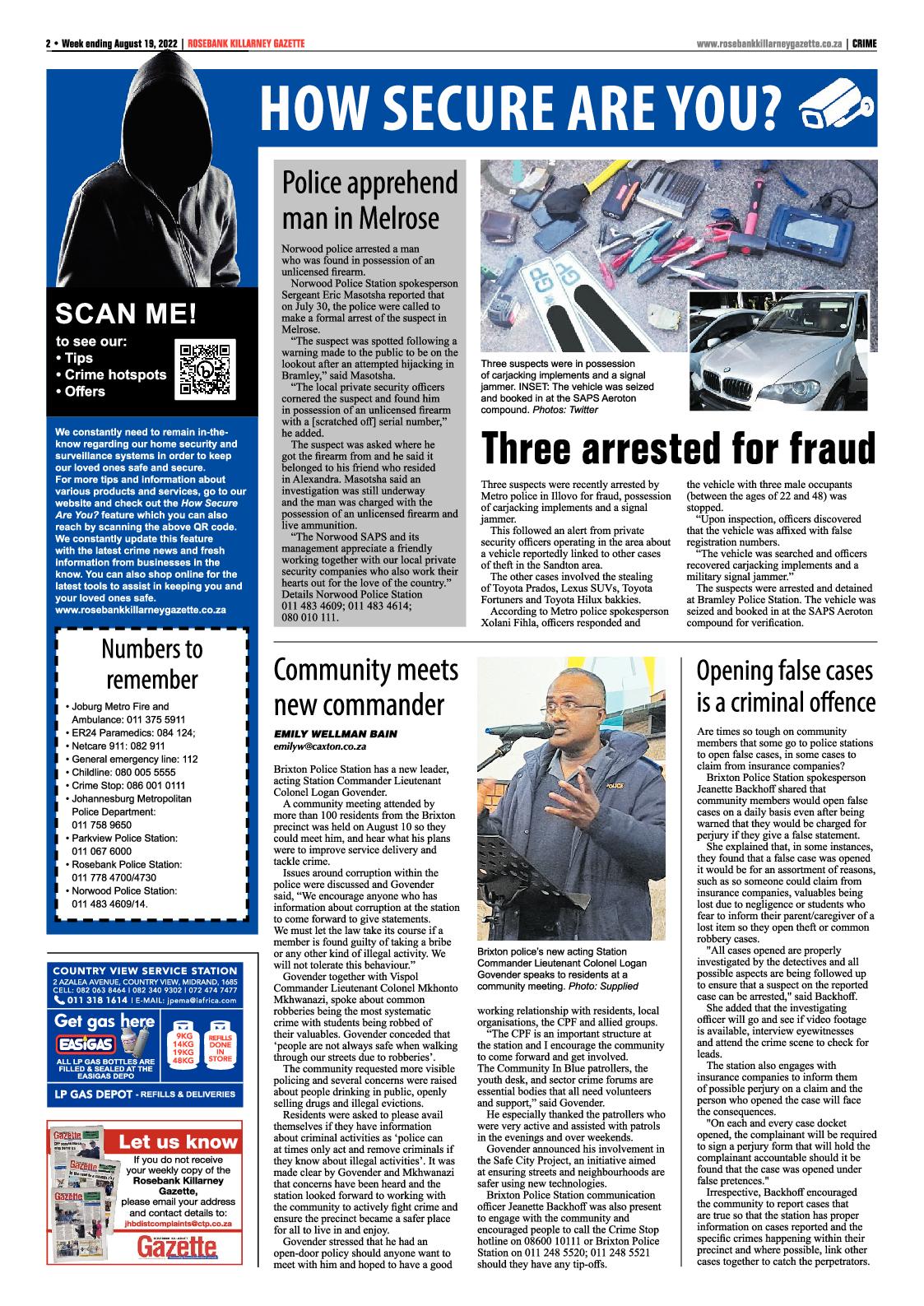 Rosebank Killarney Gazette 19 August 2022 page 2