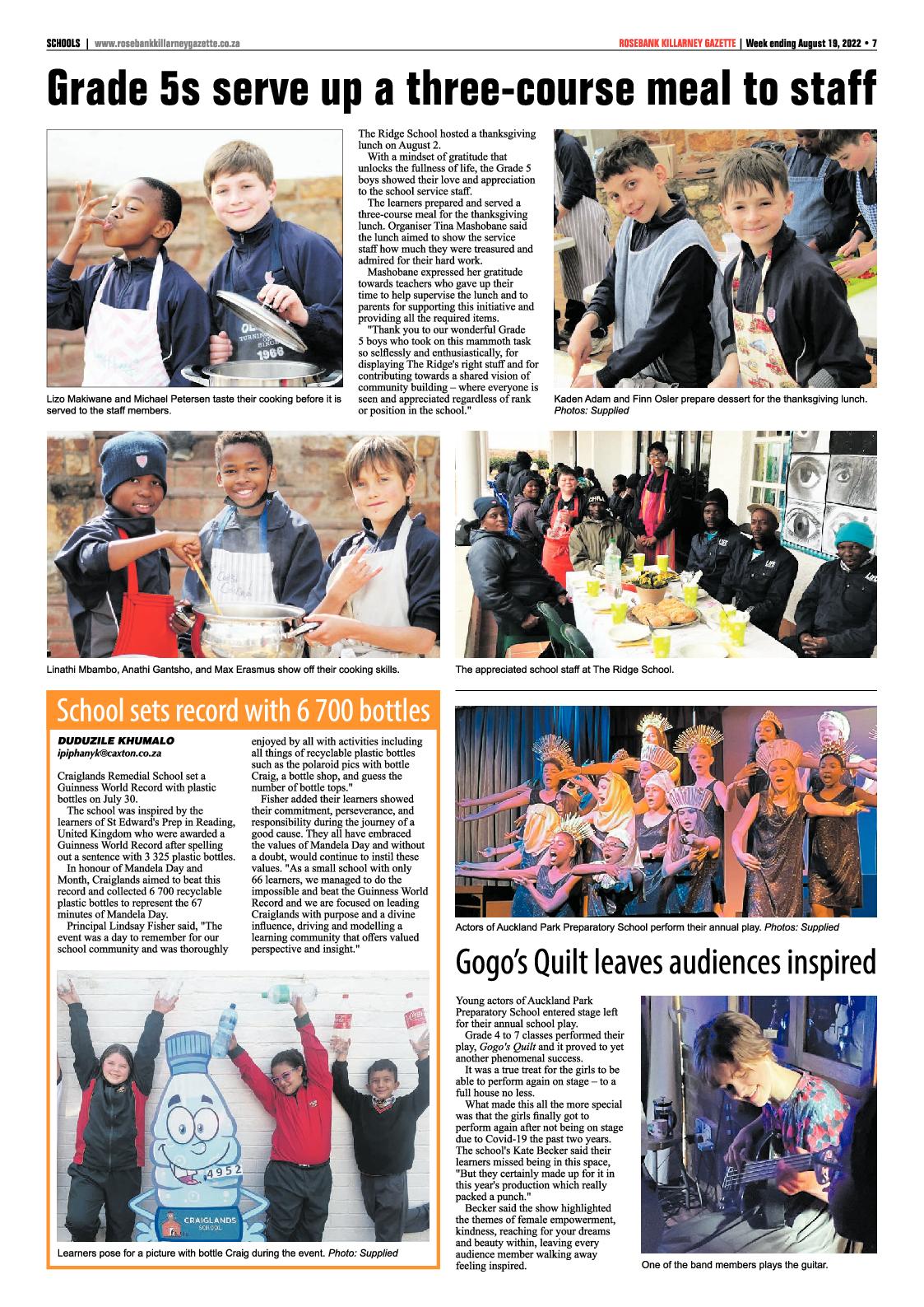 Rosebank Killarney Gazette 19 August 2022 page 7