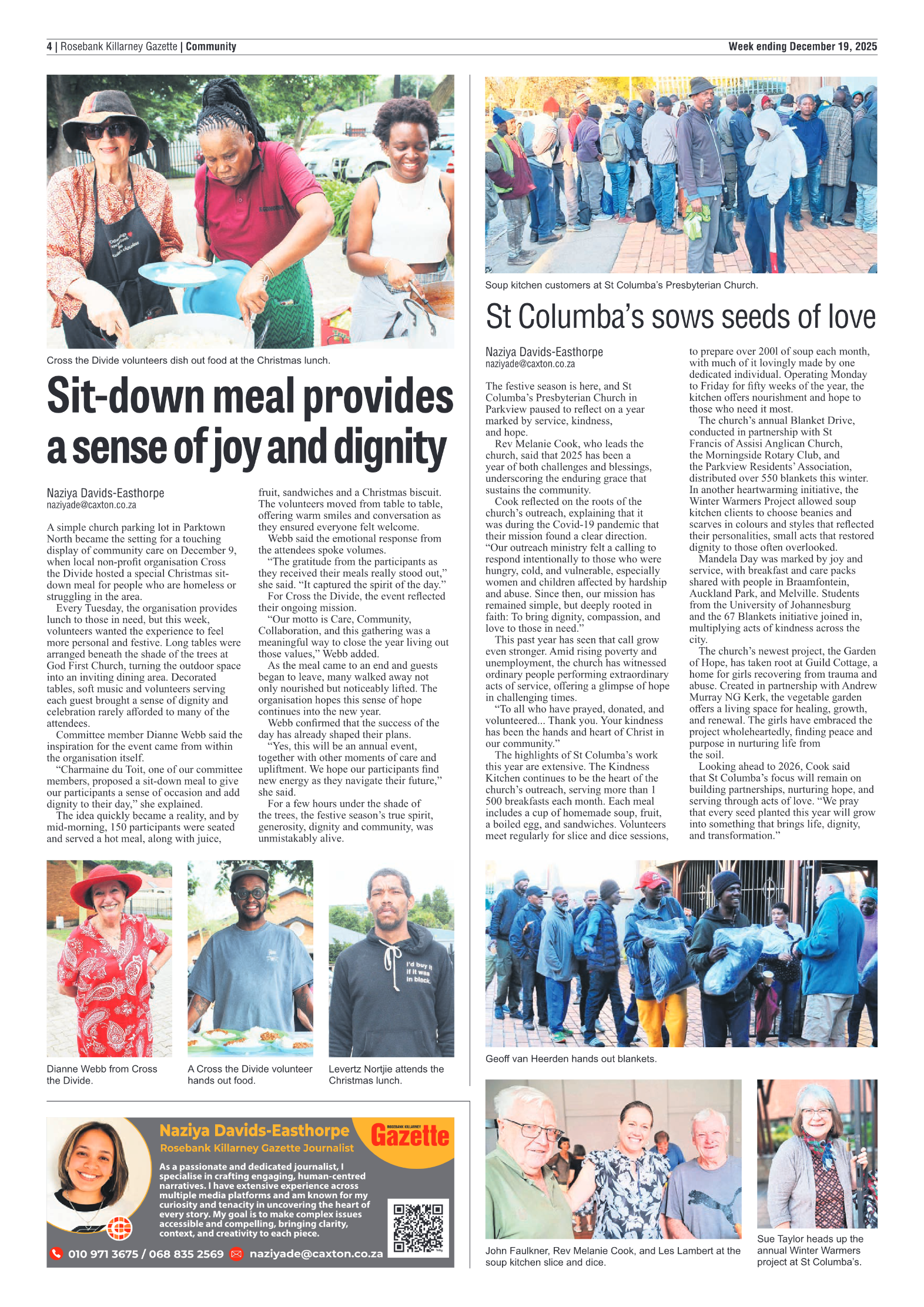 Rosebank Killarney Gazette 19 December 2025 page 4