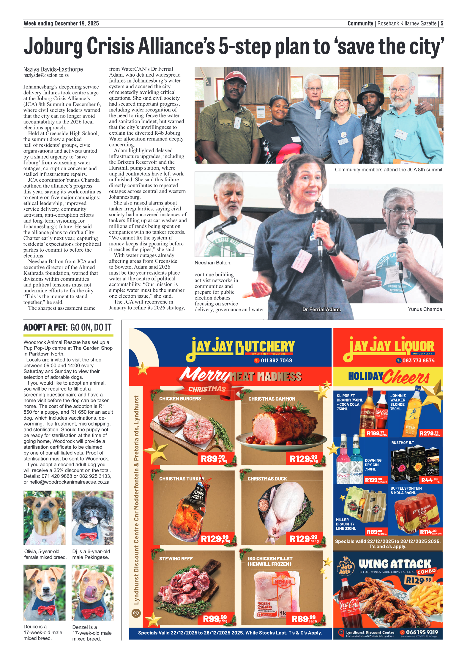 Rosebank Killarney Gazette 19 December 2025 page 5