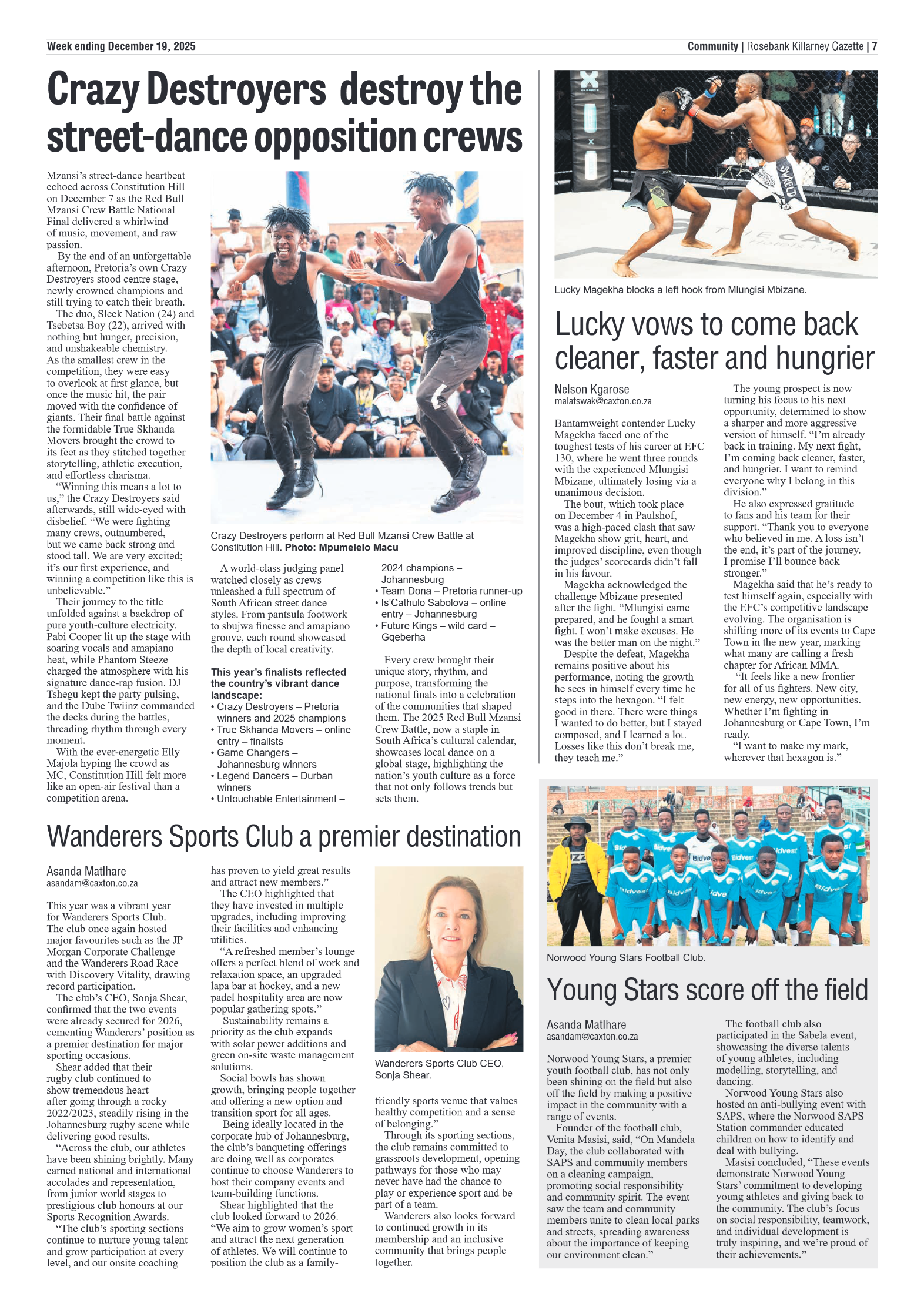 Rosebank Killarney Gazette 19 December 2025 page 7