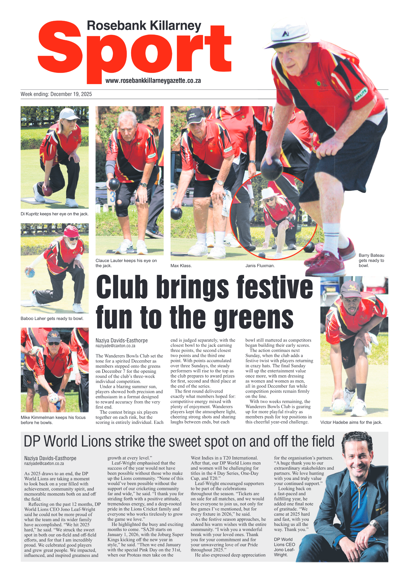 Rosebank Killarney Gazette 19 December 2025 page 8