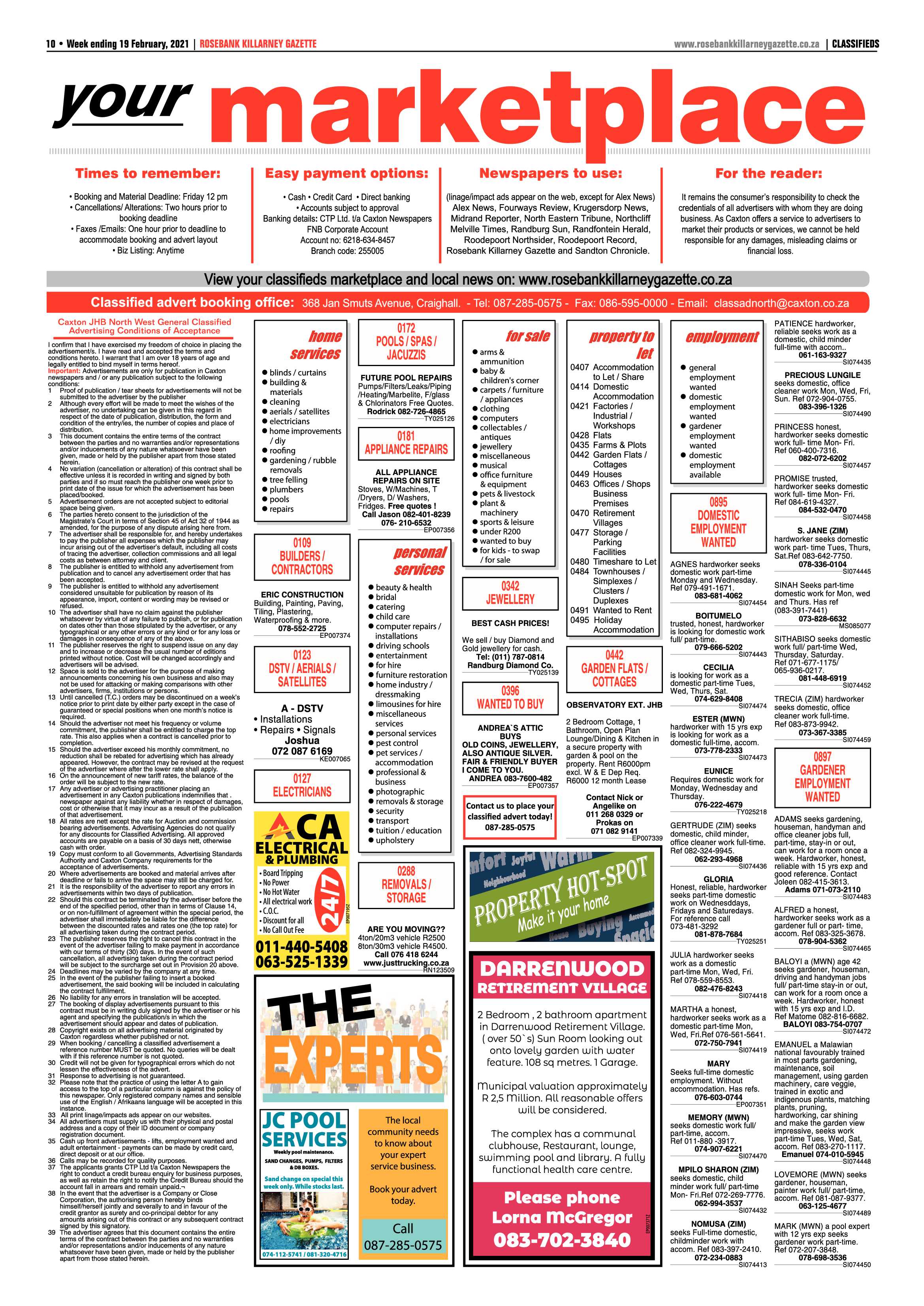 Rosebank Killarney Gazette 19 February 2021 page 10
