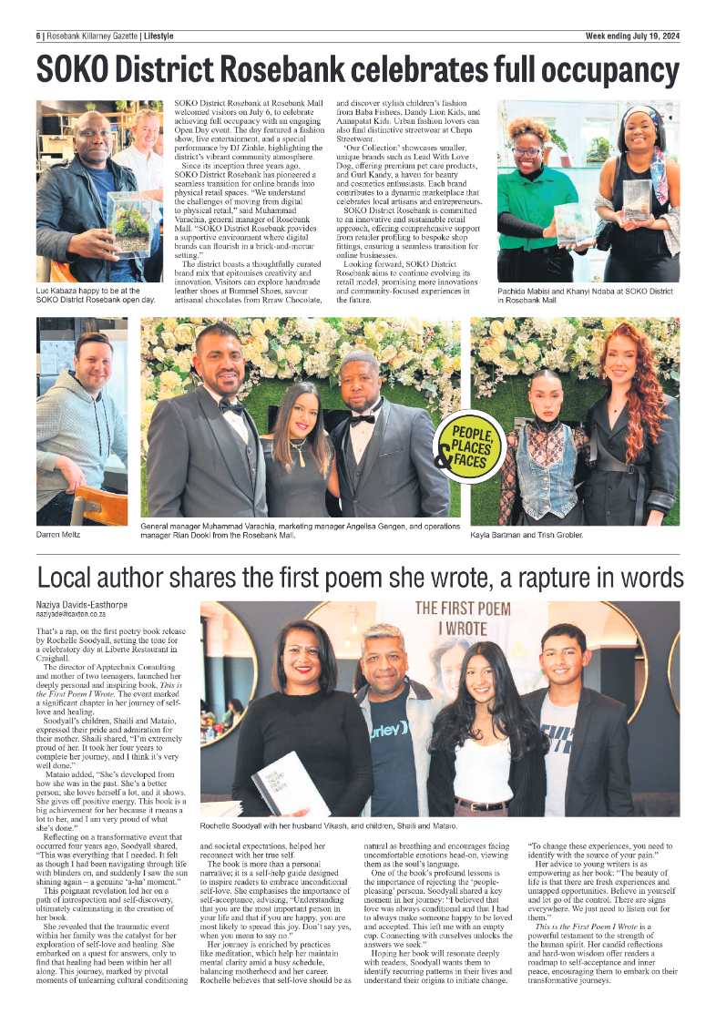 Rosebank Killarney Gazette 19 July 2024 page 6