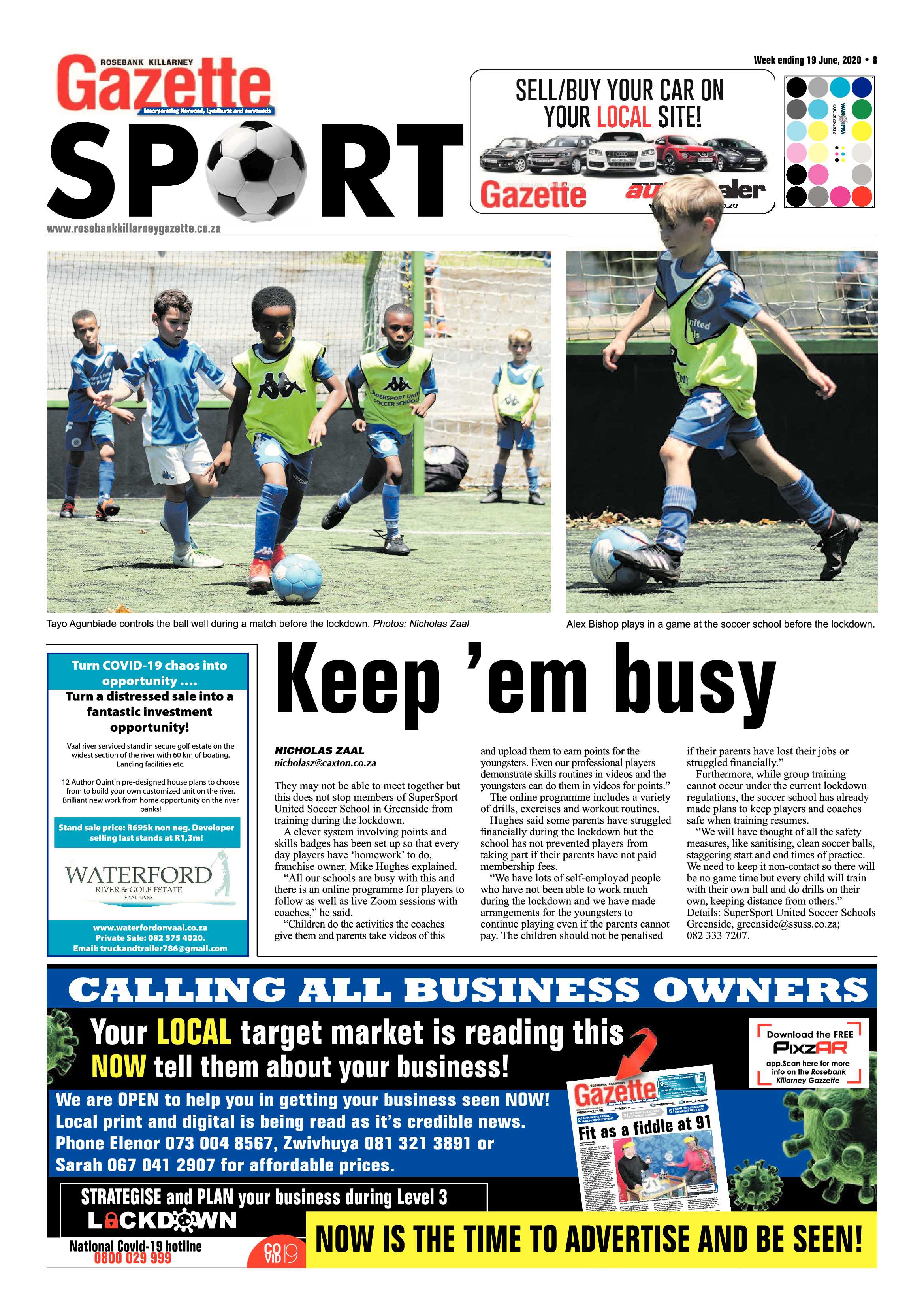 Rosebank Killarney Gazette 19 June 2020 page 8