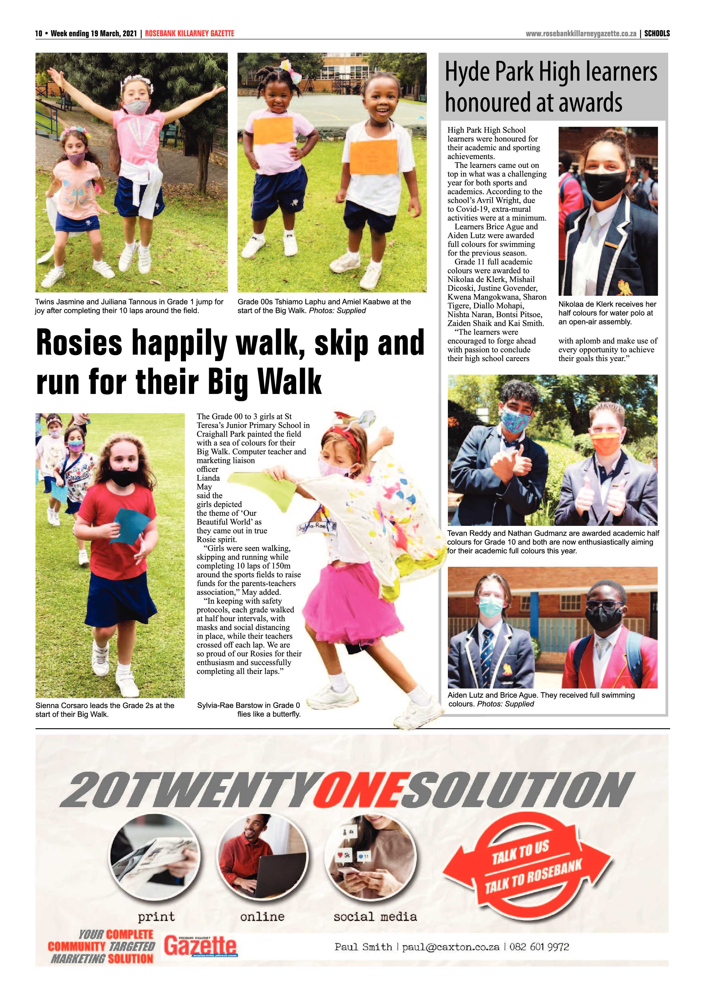 Rosebank Killarney Gazette 19 March 2021 page 10