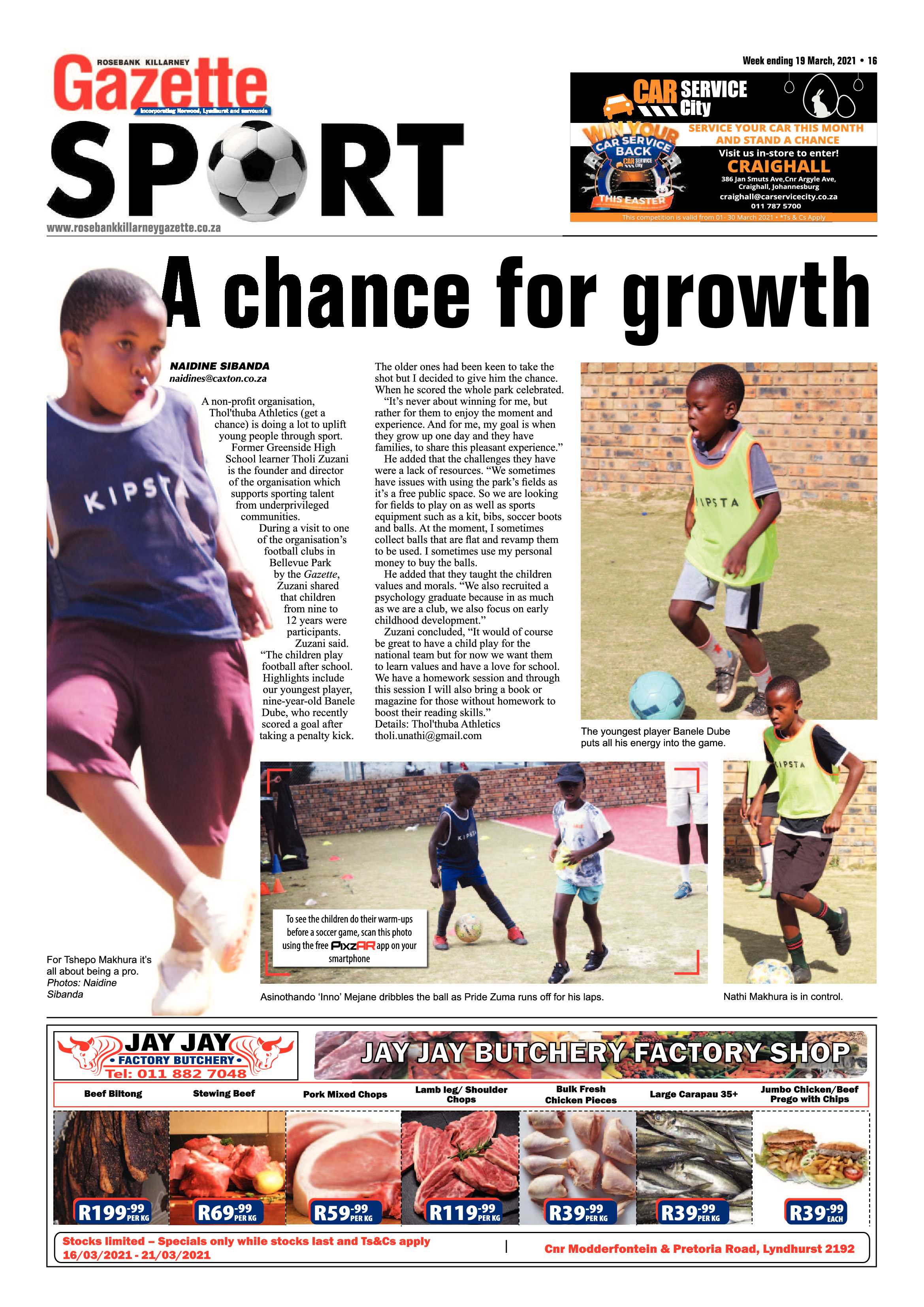 Rosebank Killarney Gazette 19 March 2021 page 16