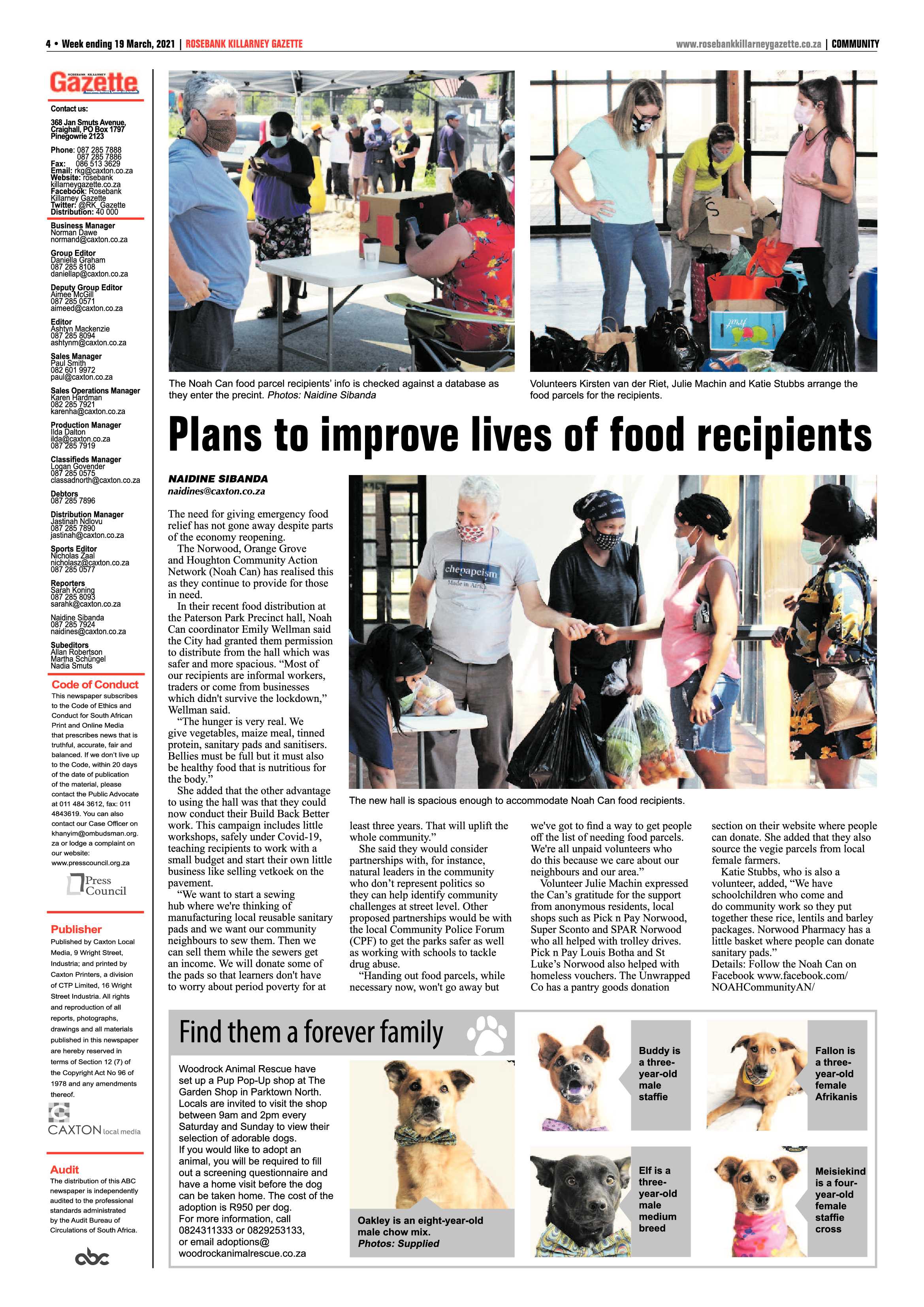Rosebank Killarney Gazette 19 March 2021 page 4