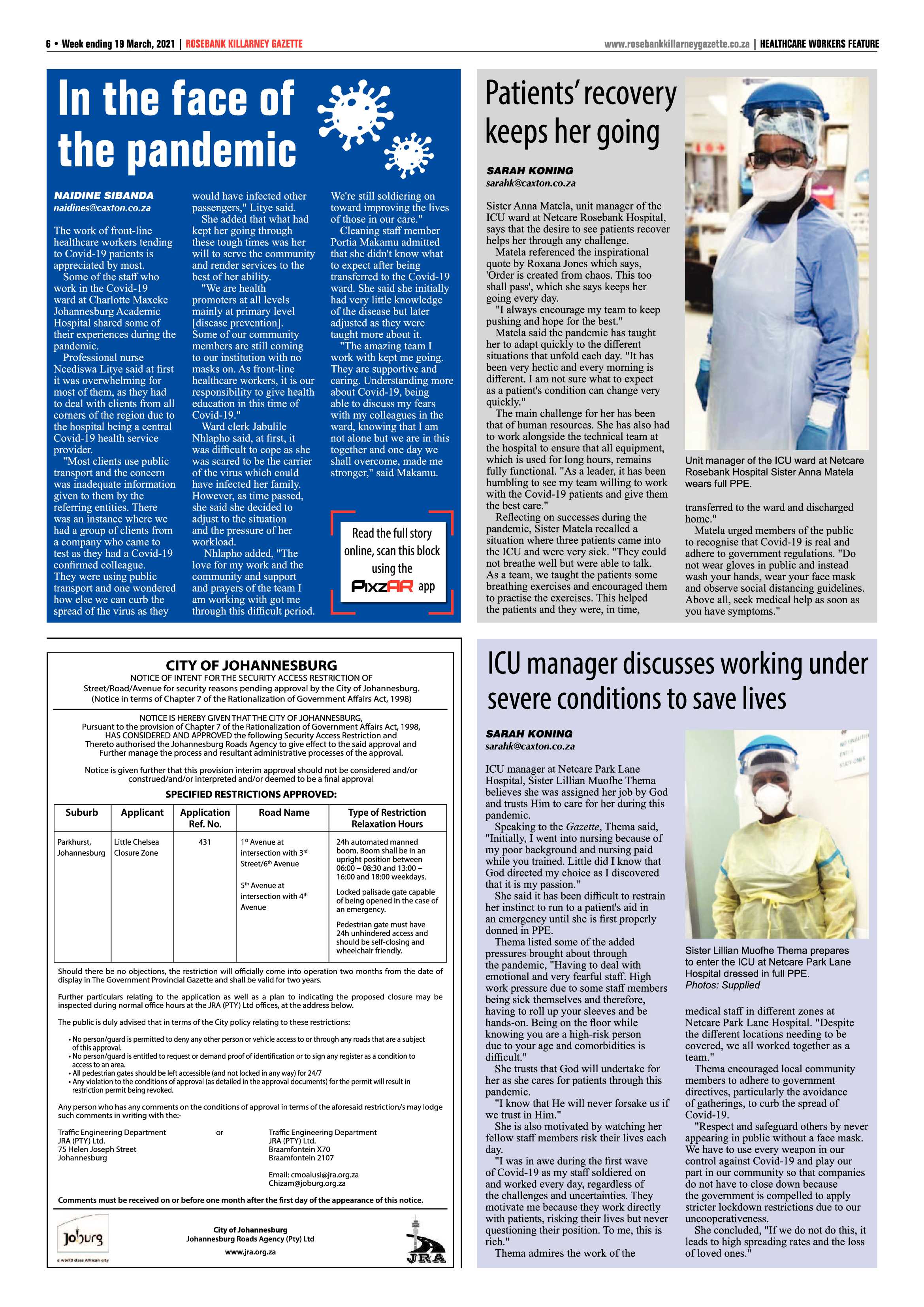 Rosebank Killarney Gazette 19 March 2021 page 6