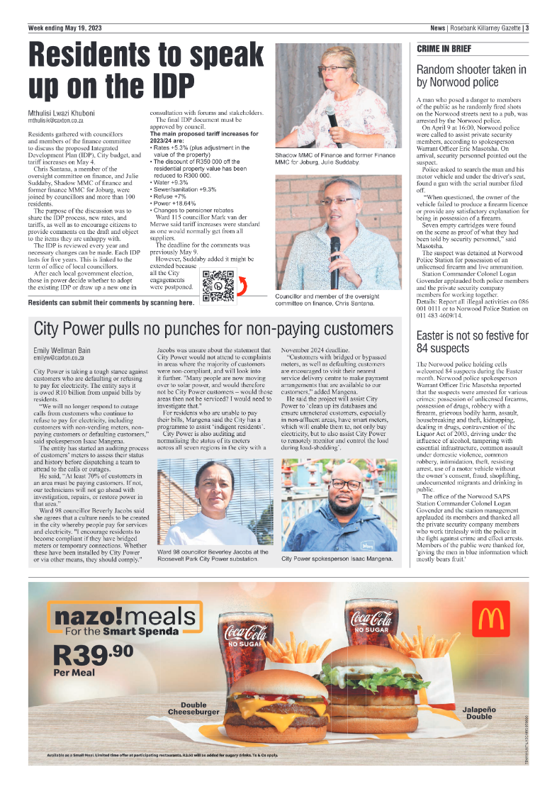 Rosebank Killarney Gazette 19 May 2023 page 3