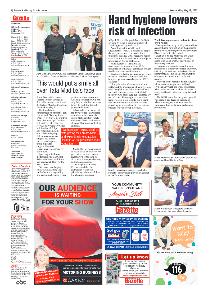 Rosebank Killarney Gazette 19 May 2023 page 4