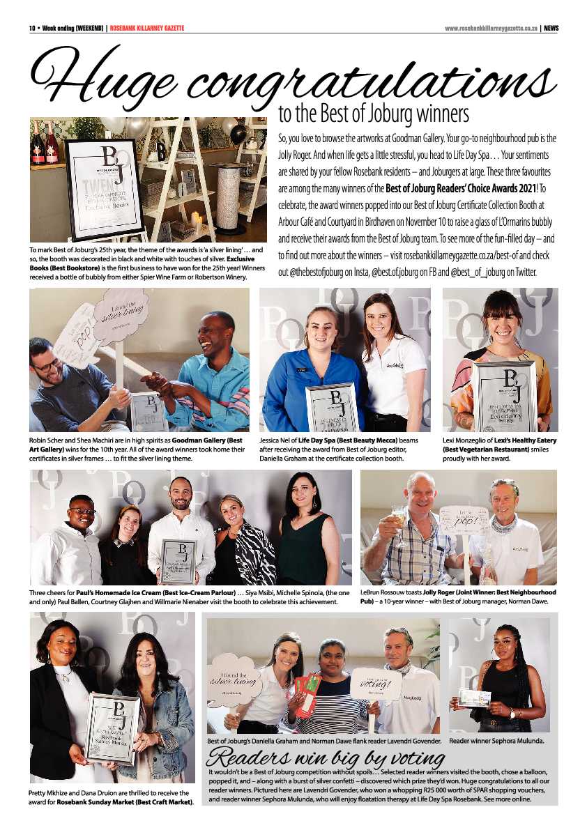 Rosebank Killarney Gazette 19 November 2021 page 10
