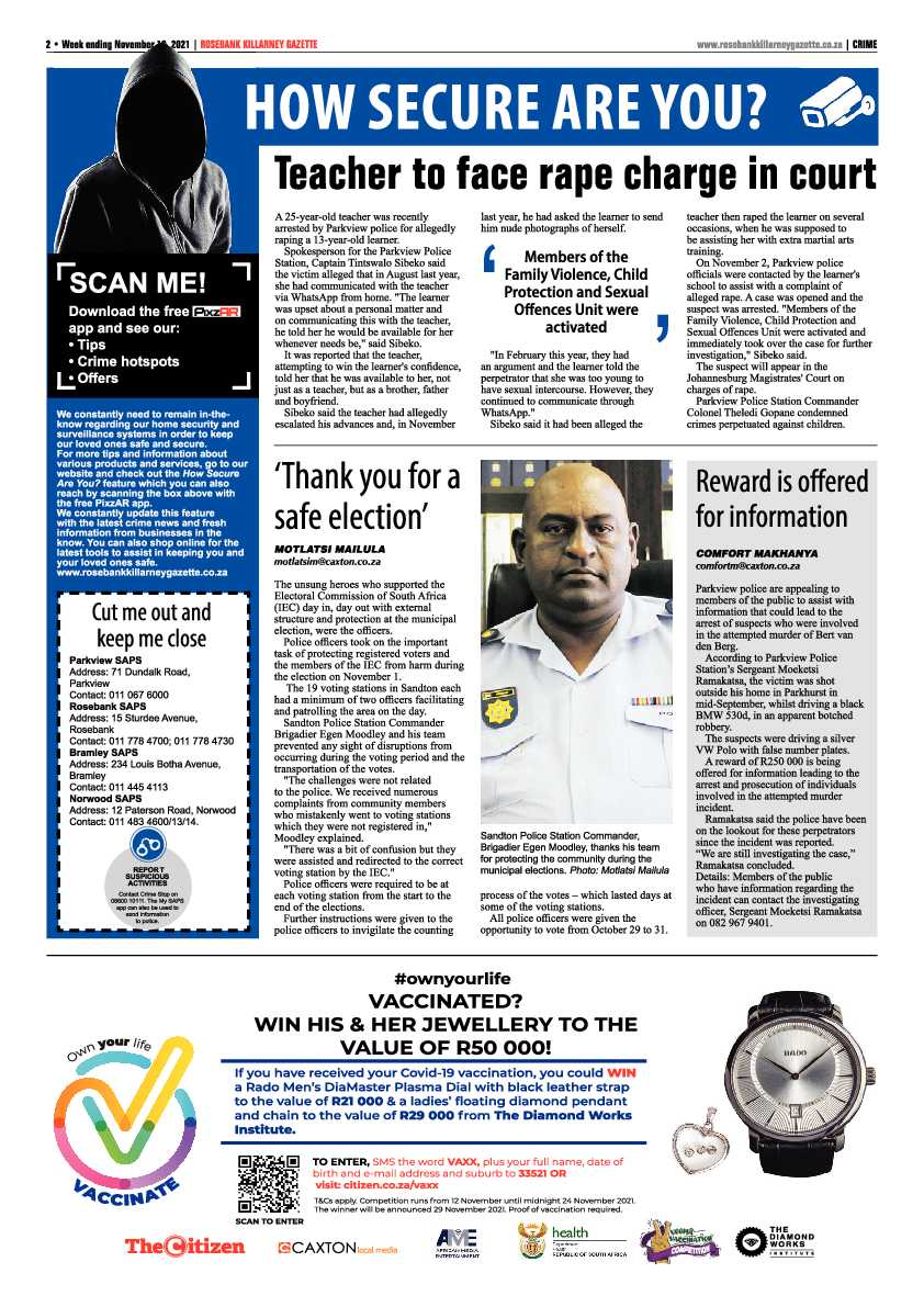 Rosebank Killarney Gazette 19 November 2021 page 2