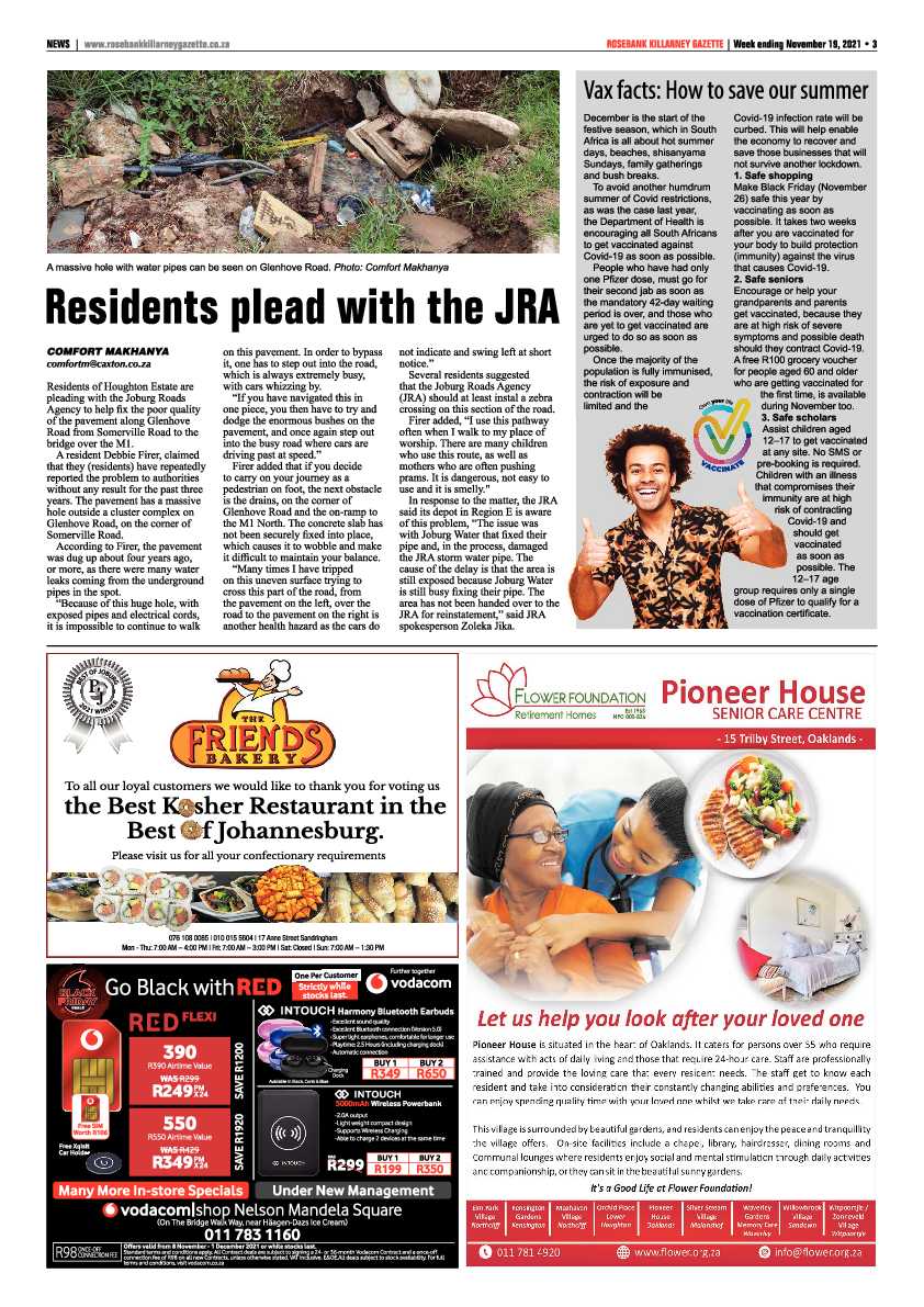 Rosebank Killarney Gazette 19 November 2021 page 3