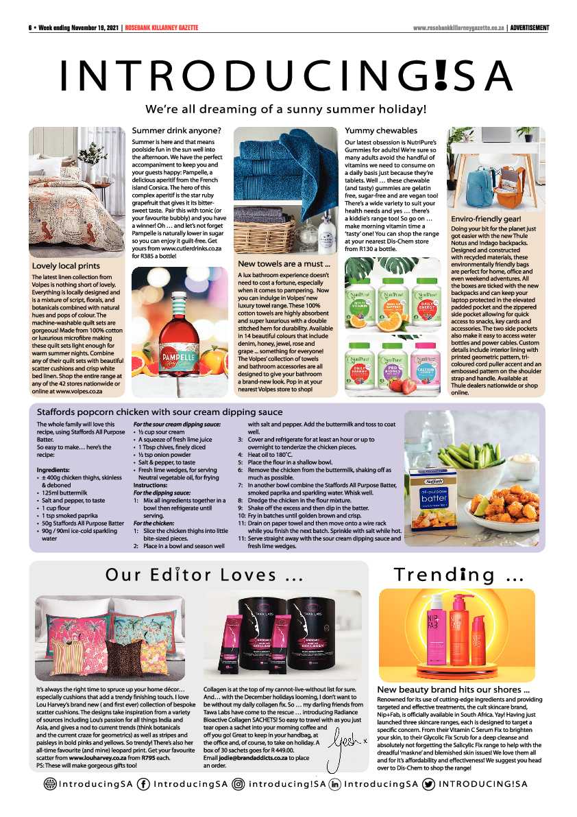 Rosebank Killarney Gazette 19 November 2021 page 6