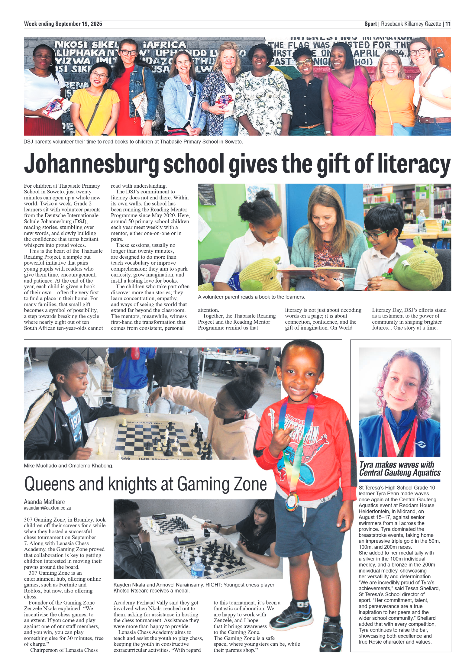 Rosebank Killarney Gazette 19 September 2025 page 11