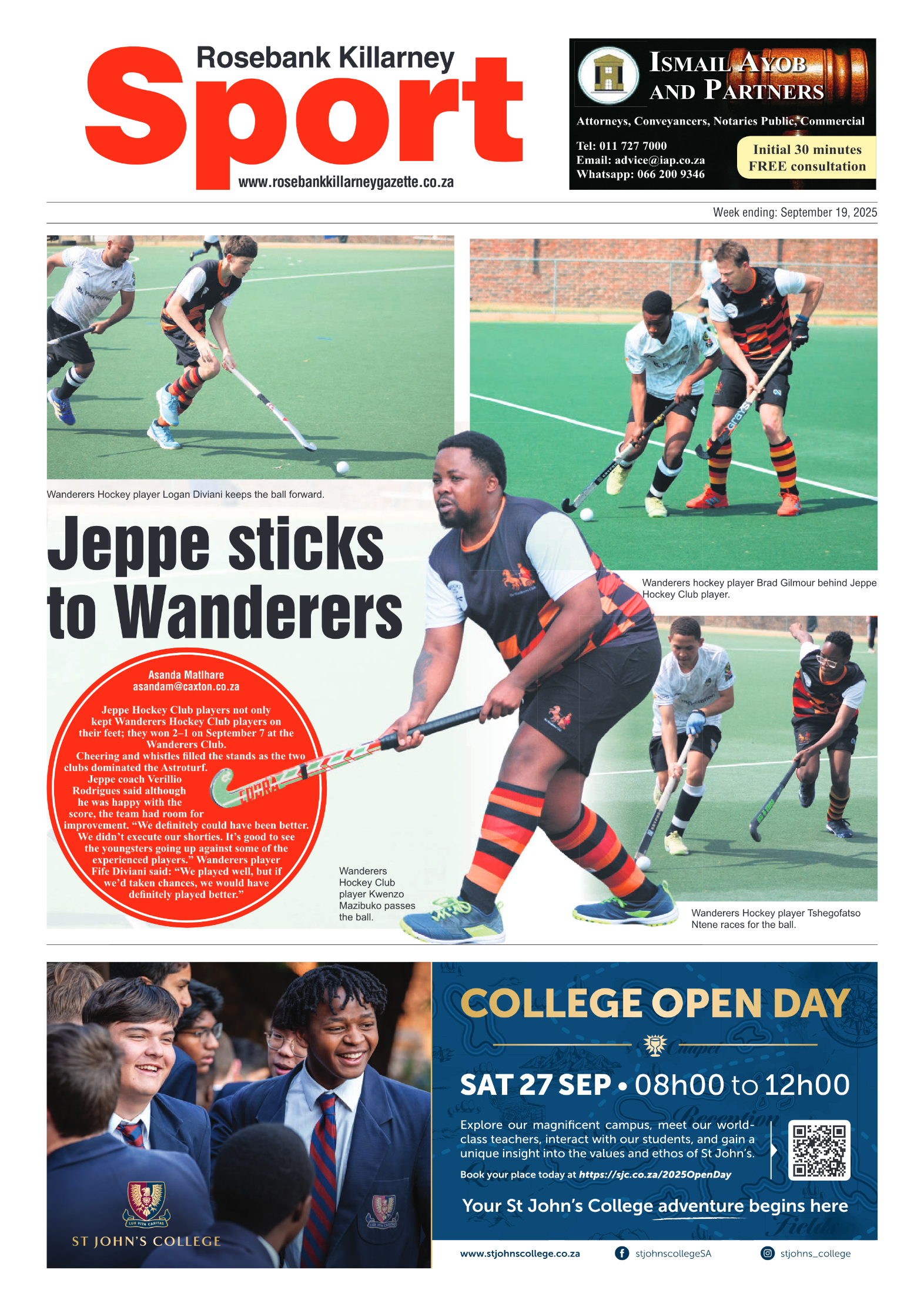 Rosebank Killarney Gazette 19 September 2025 page 12