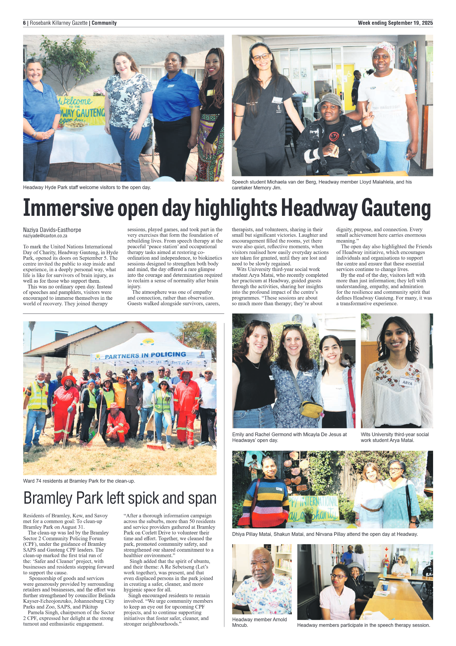 Rosebank Killarney Gazette 19 September 2025 page 6