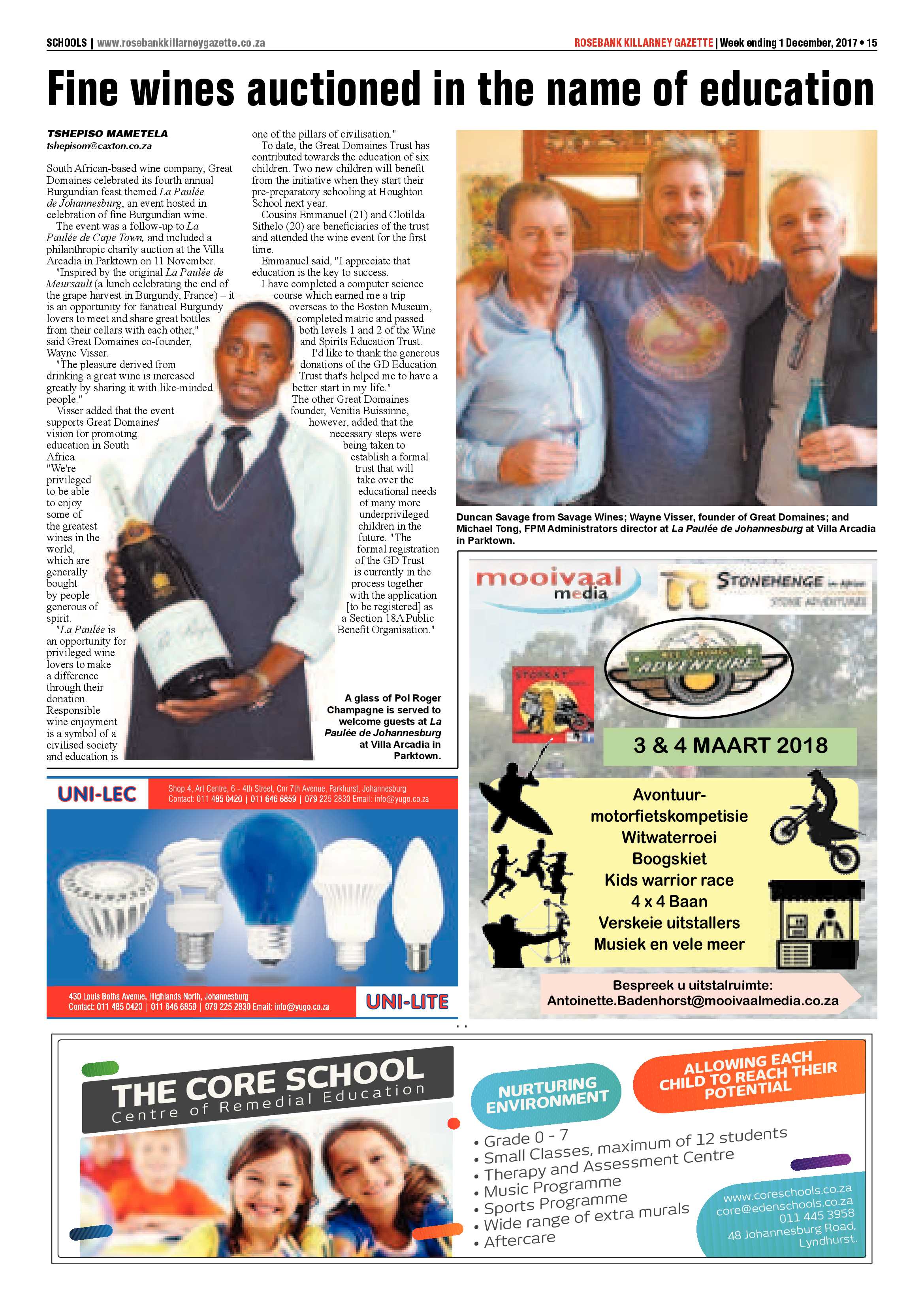 Rosebank Killarney Gazette 1 December page 15