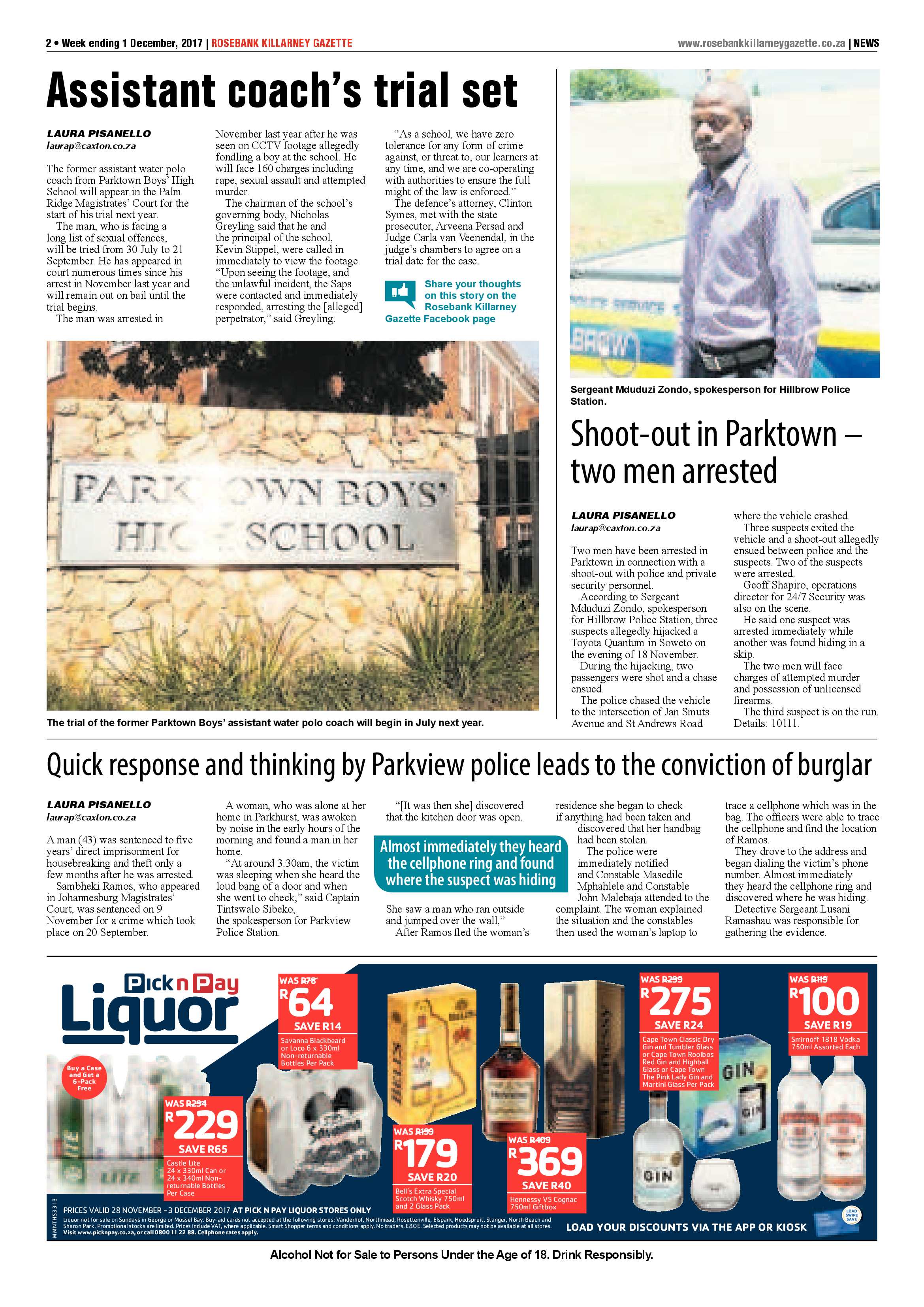 Rosebank Killarney Gazette 1 December page 2