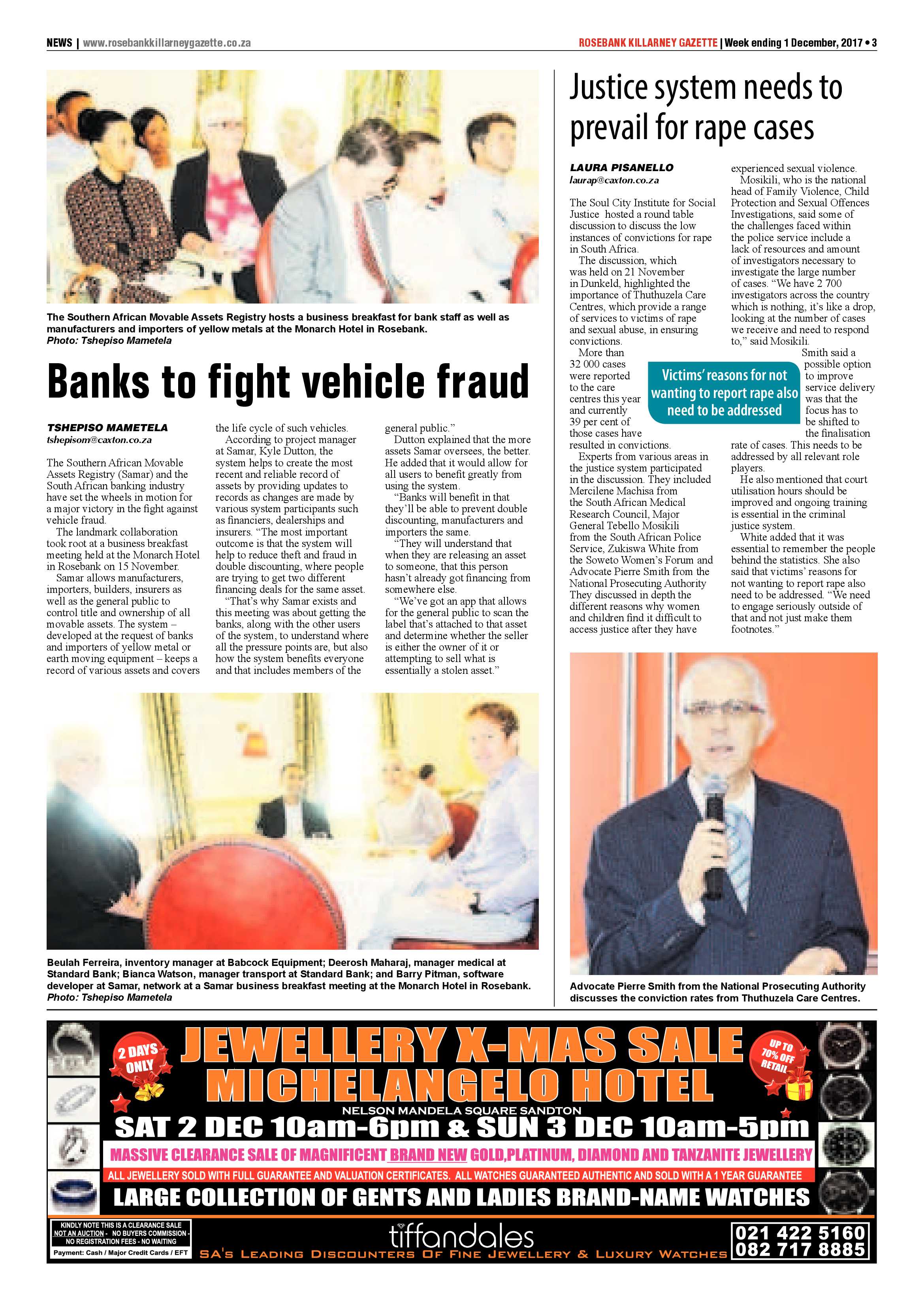 Rosebank Killarney Gazette 1 December page 3