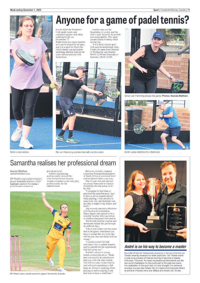 Rosebank Killarney Gazette 1 December 2023 page 11