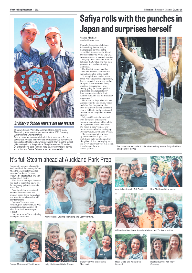 Rosebank Killarney Gazette 1 December 2023 page 9