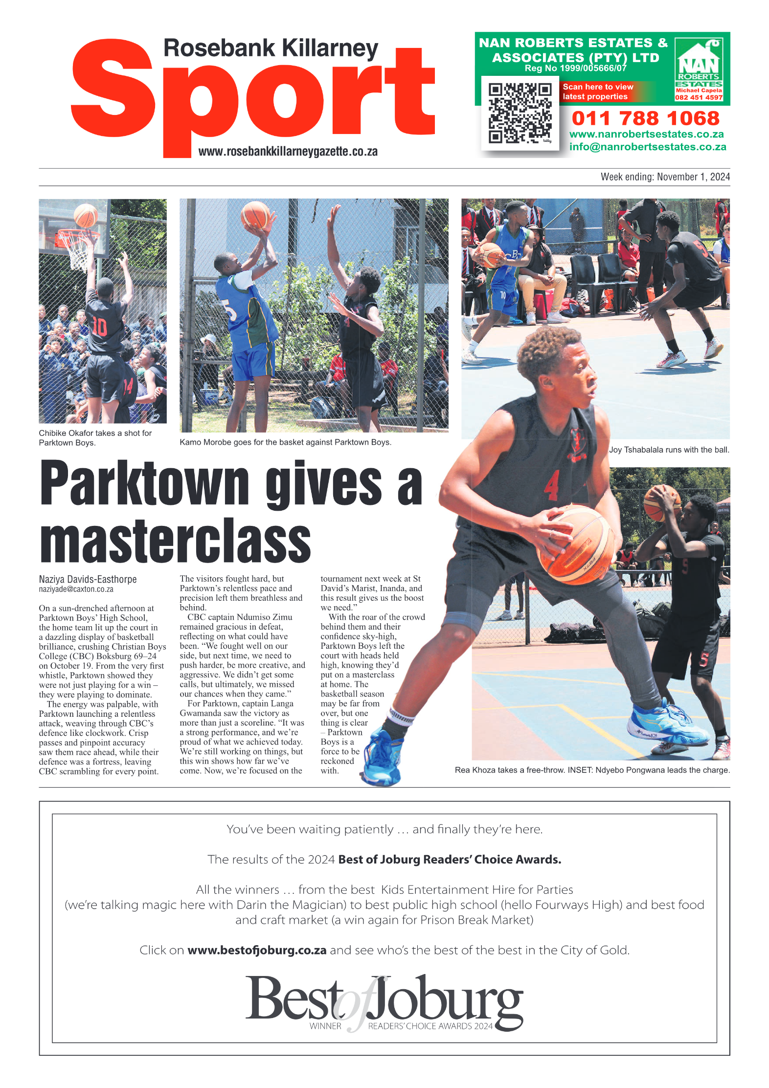 Rosebank Killarney Gazette 1 November 2024 page 16