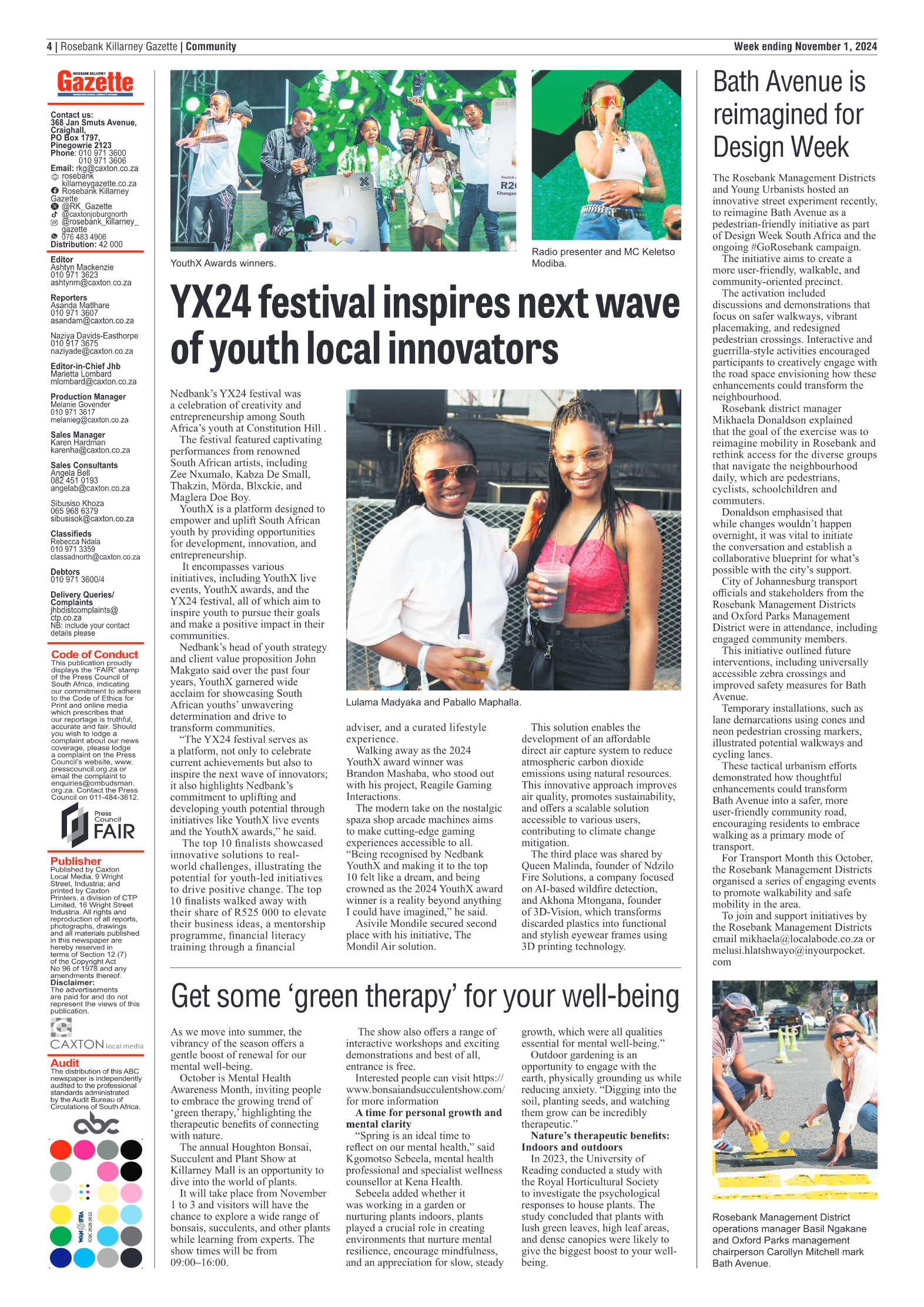 Rosebank Killarney Gazette 1 November 2024 page 4