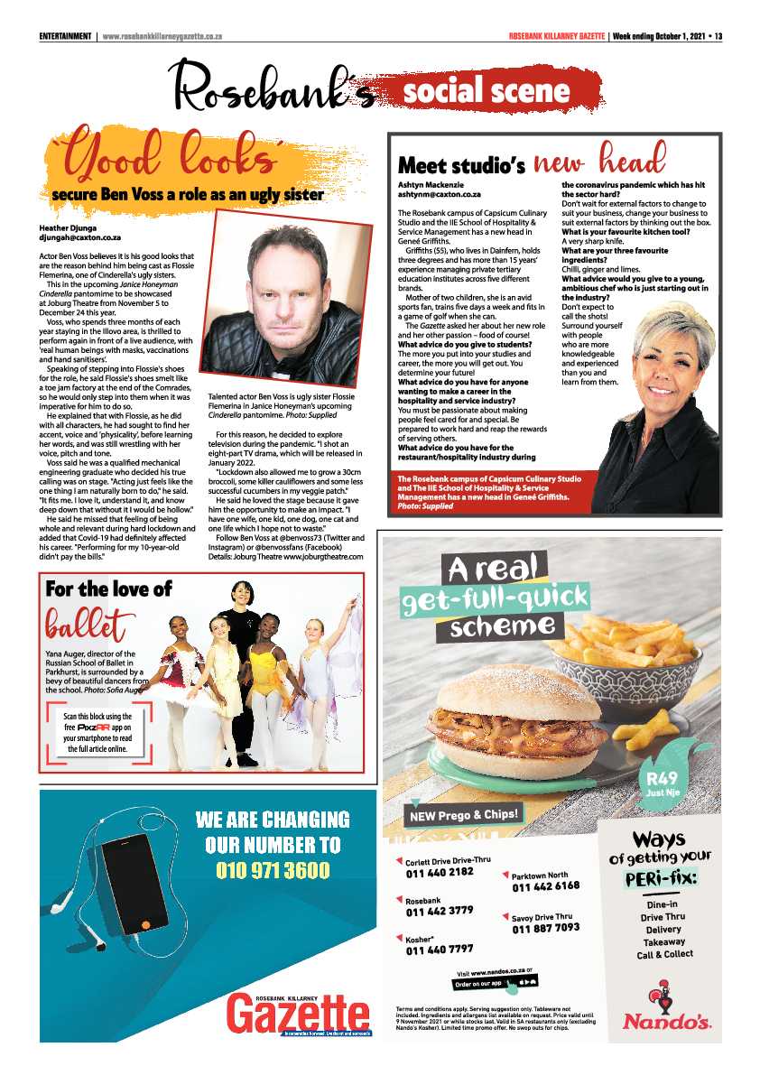 Rosebank Killarney Gazette 1 October 2021 page 13