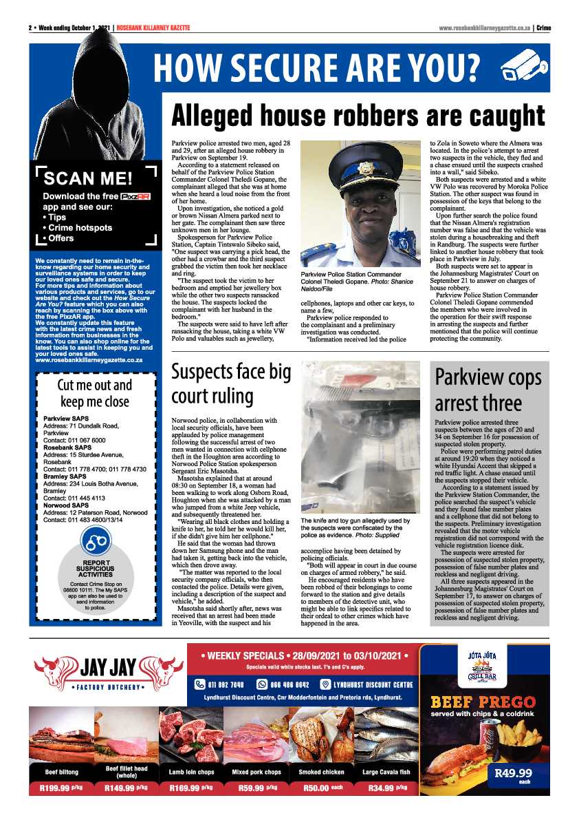 Rosebank Killarney Gazette 1 October 2021 page 2