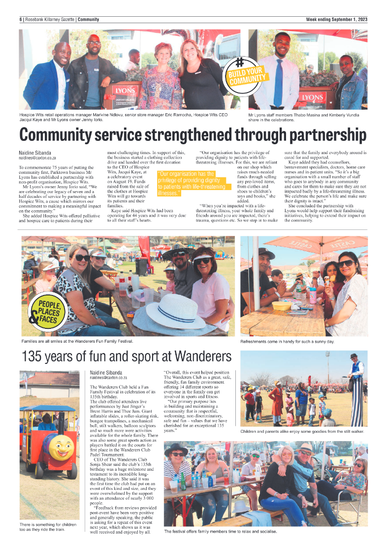 Rosebank Killarney Gazette 1 September 2023 page 6