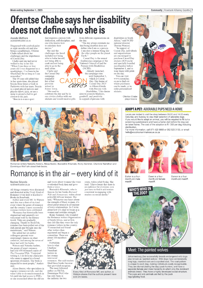 Rosebank Killarney Gazette 1 September 2023 page 7