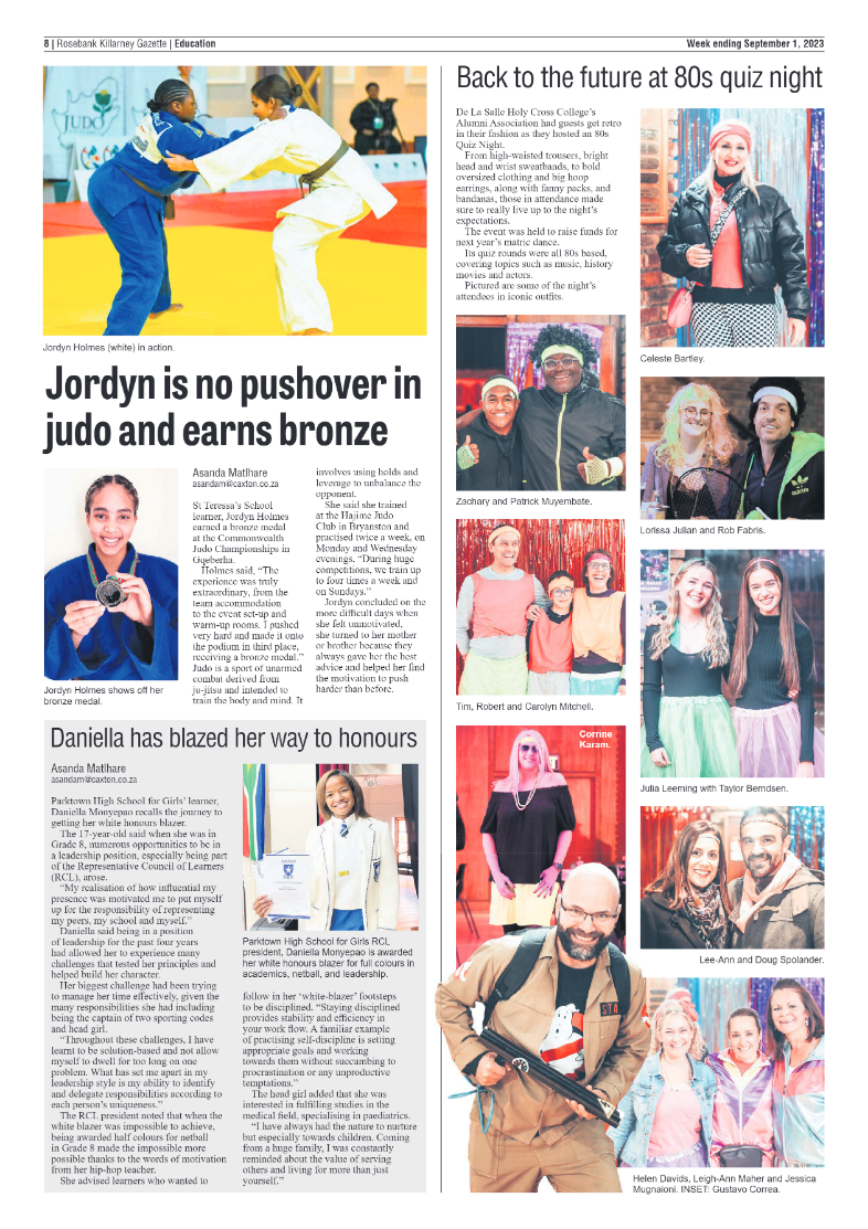 Rosebank Killarney Gazette 1 September 2023 page 8