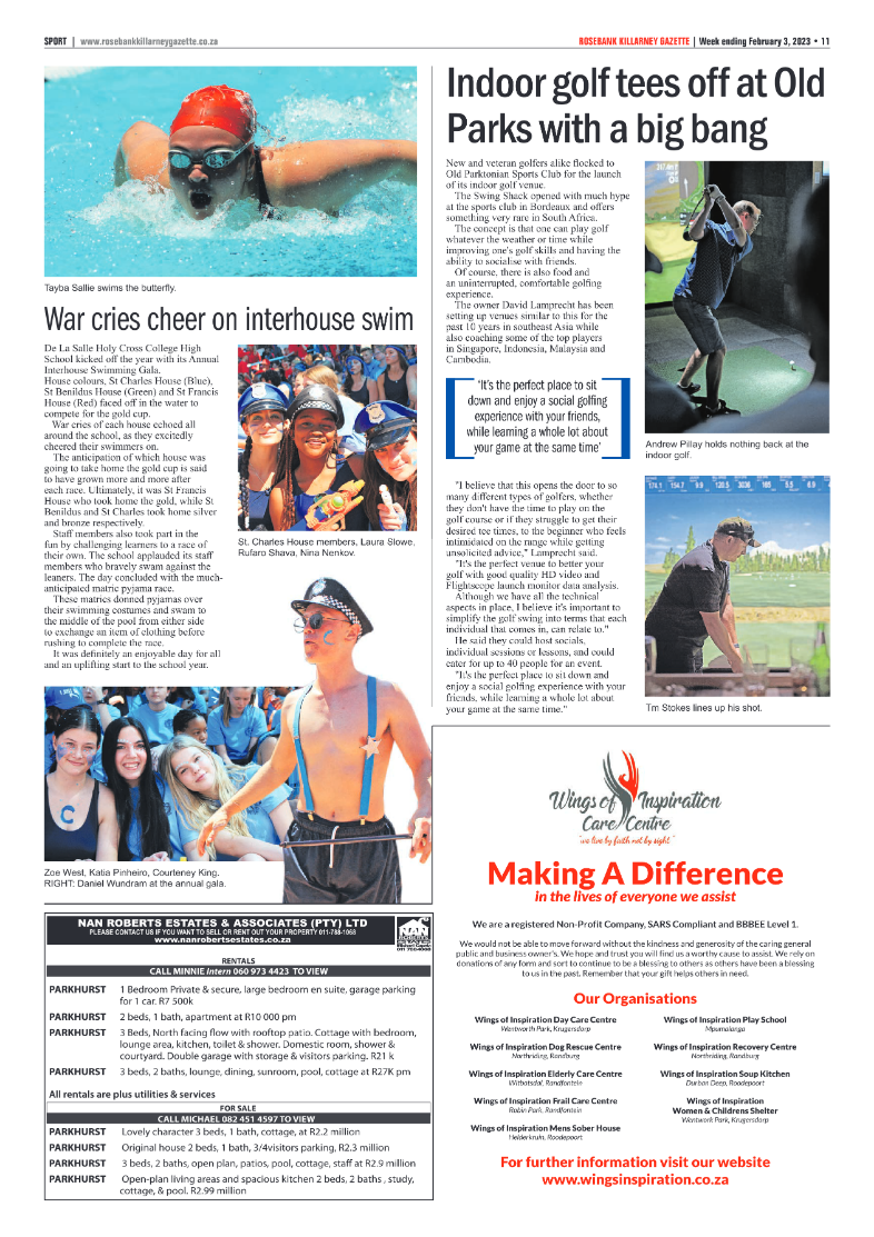 Rosebank Killarney Gazette Feb 3 2023 page 11