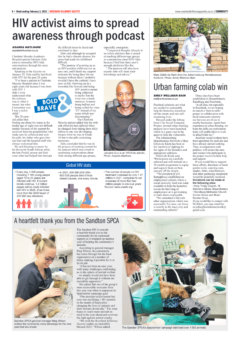 Rosebank Killarney Gazette Feb 3 2023 page 8