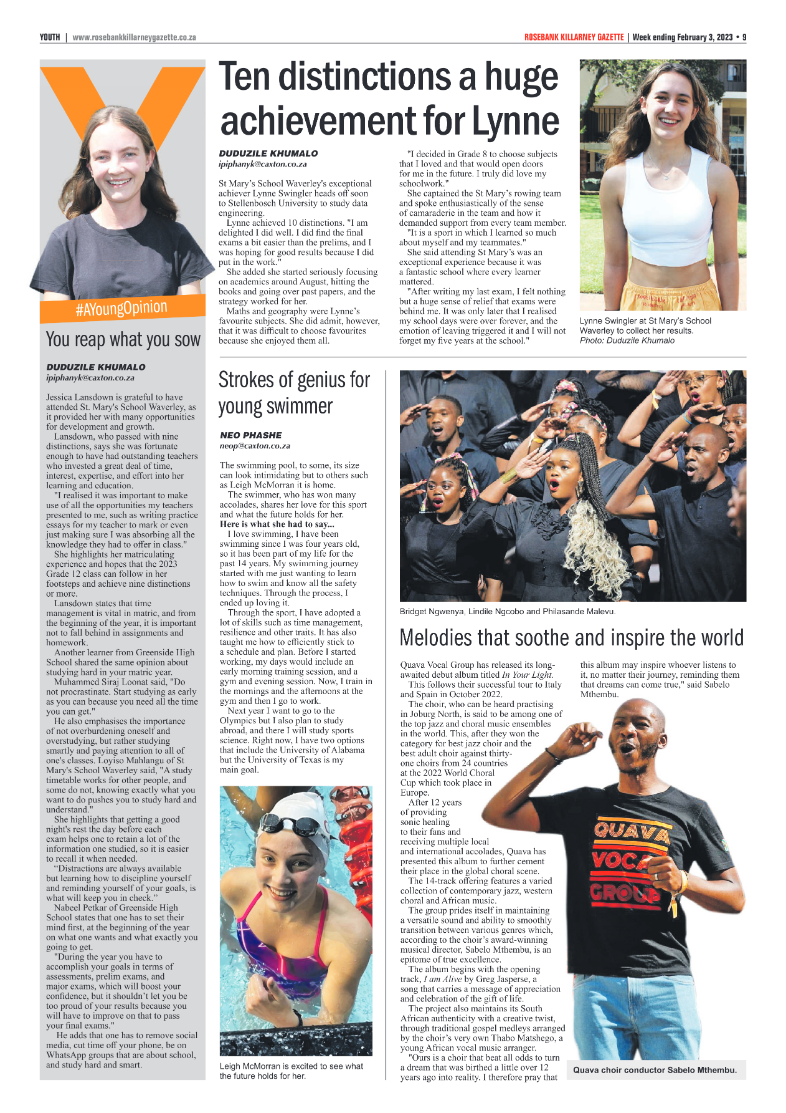 Rosebank Killarney Gazette Feb 3 2023 page 9