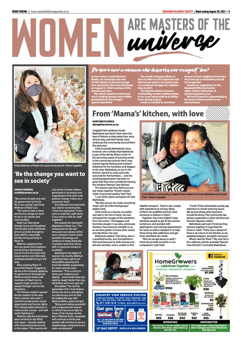 Rosebank Killarney Gazette 20 August 2021 page 3
