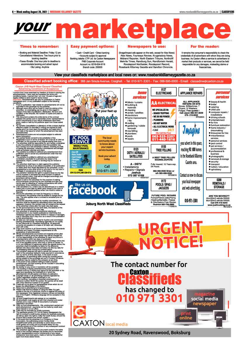 Rosebank Killarney Gazette 20 August 2021 page 6
